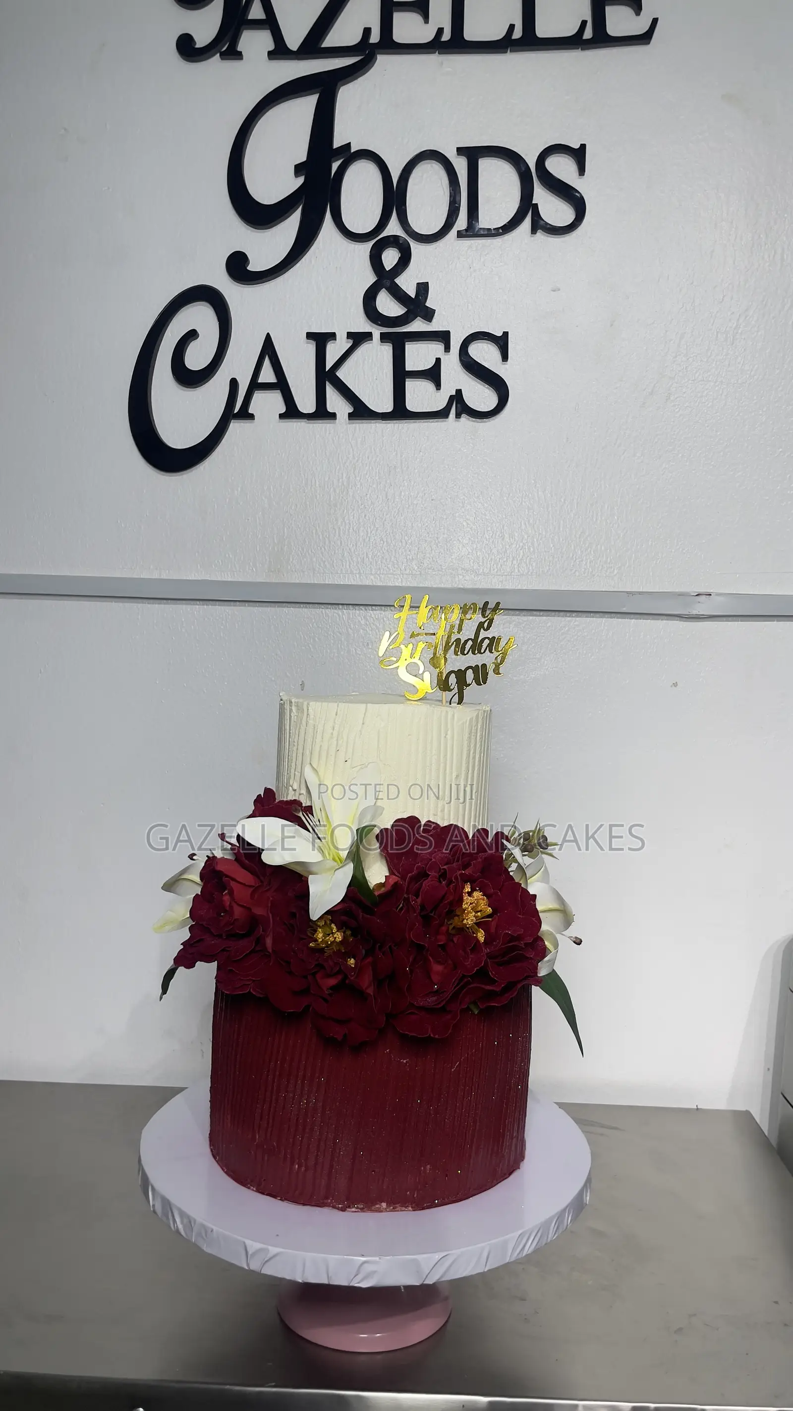 Two Tiered Swiss Buttercream Size 10 and 6inches