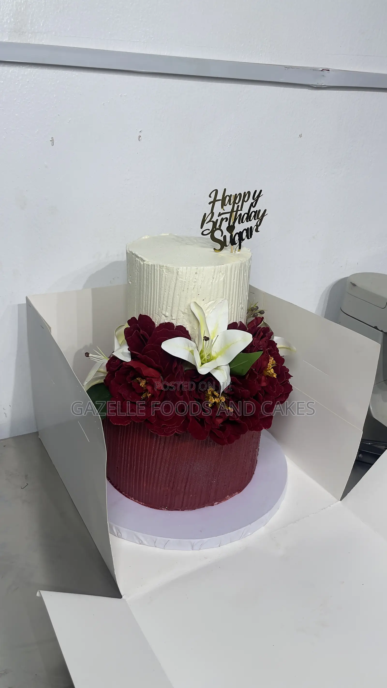 Two Tiered Swiss Buttercream Size 10 and 6inches