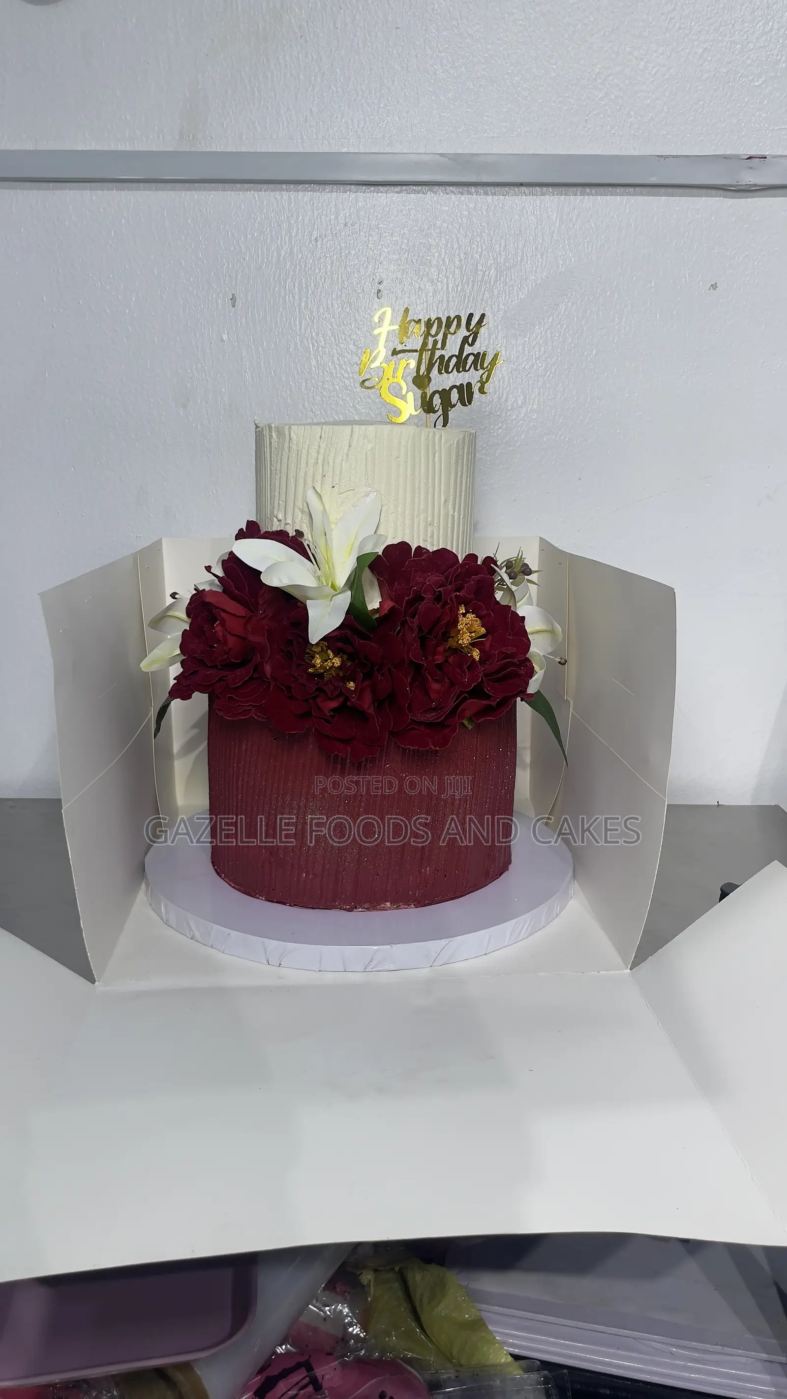 Two Tiered Swiss Buttercream Size 10 and 6inches