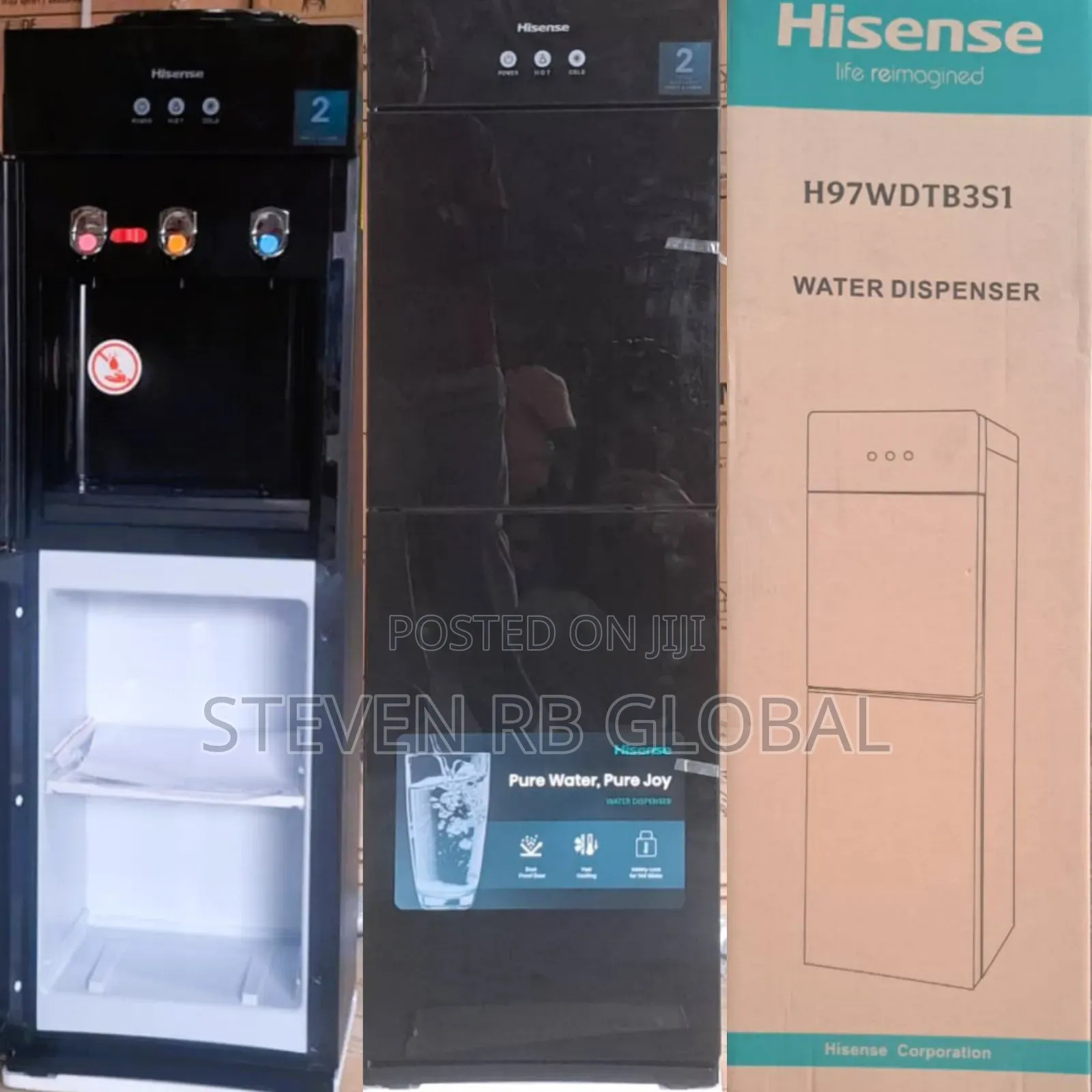 Hisense Top Loading Water Dispenser With Cabinet | HISWD97TB3SI