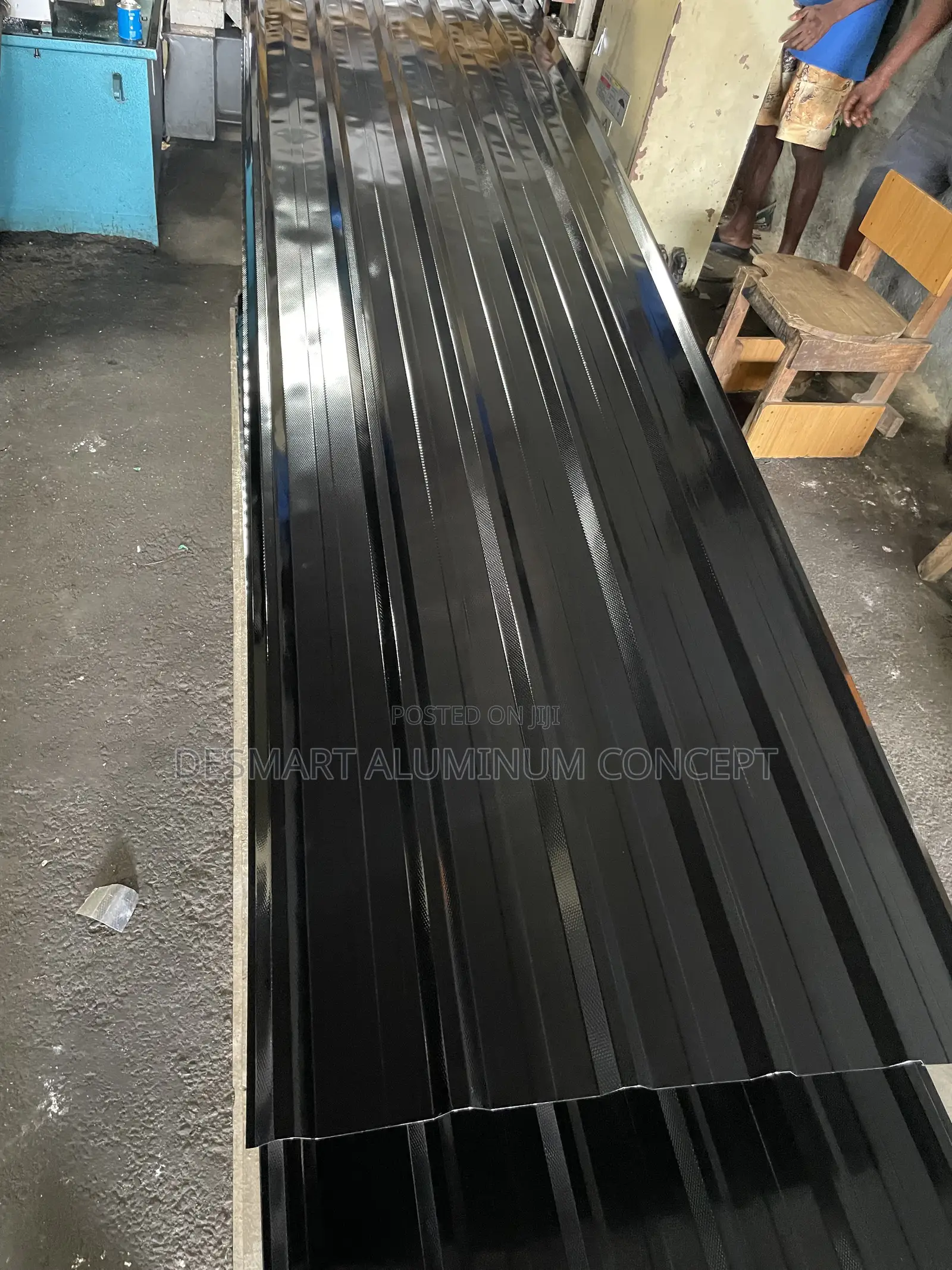 Metral Aluminum Roofing Sheet/0.55/(Oven)black