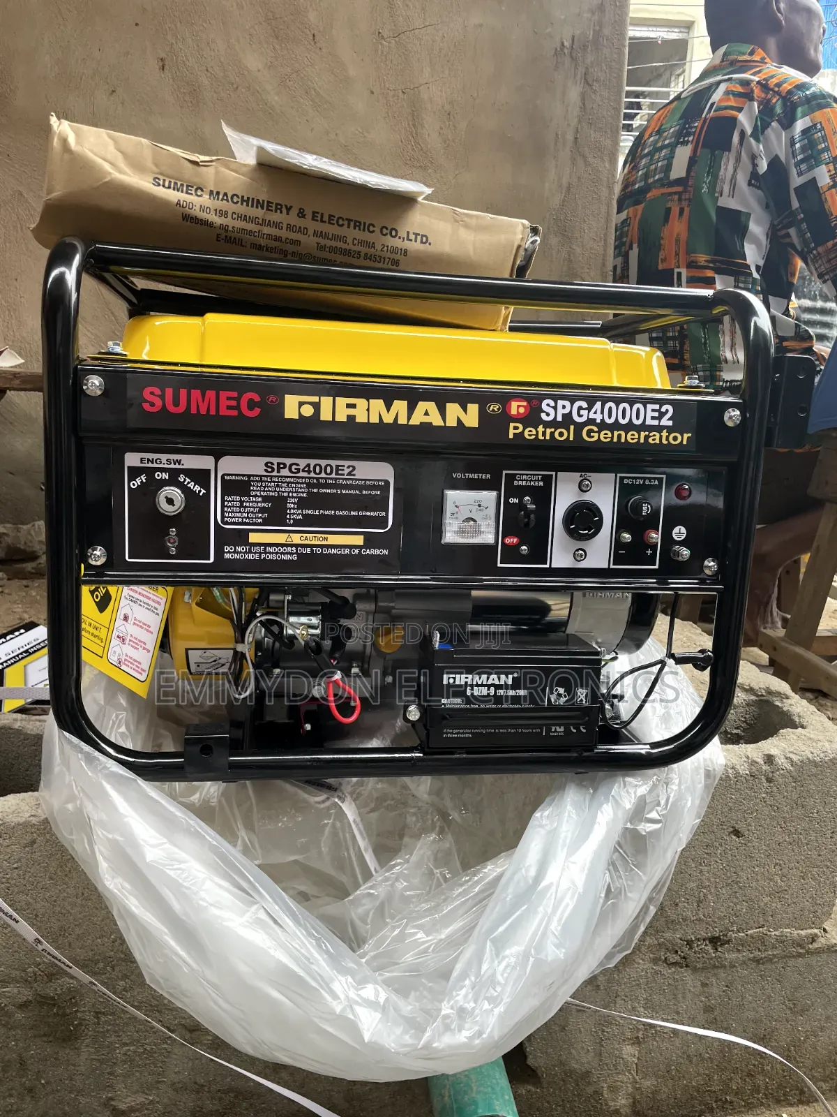 Sumec Firman Spg4000e2 4.5kva Petrol Generator