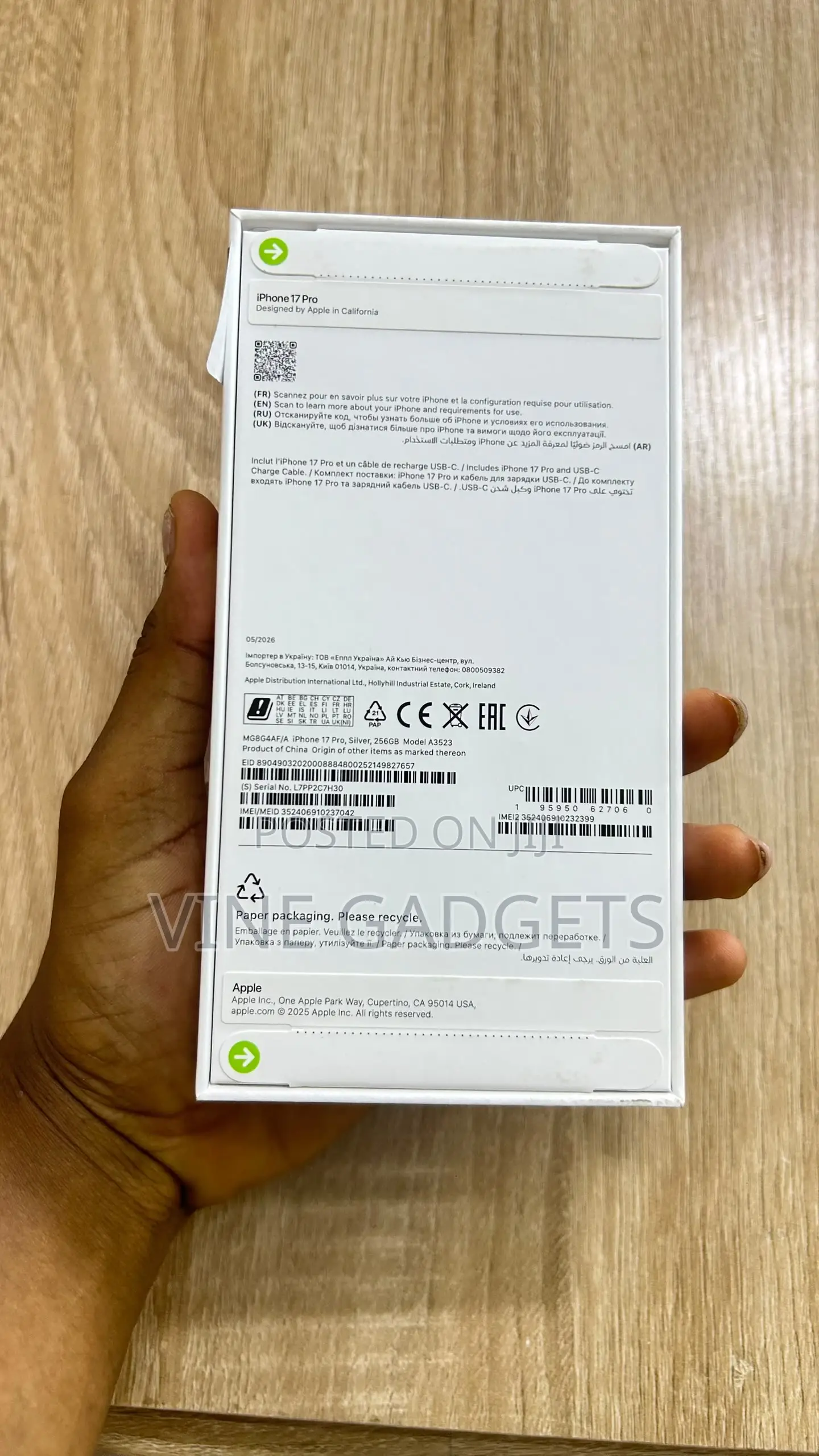 New Apple iPhone 17 Pro 1 TB Silver