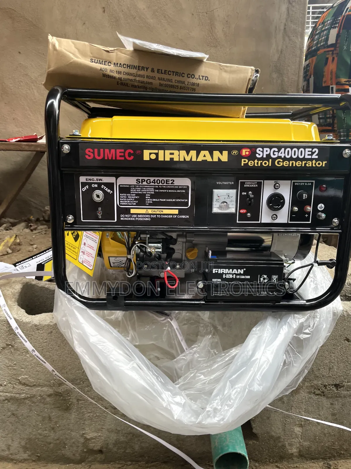 FIRMAN SPG4000E2 4.5KVA Key Start Generator