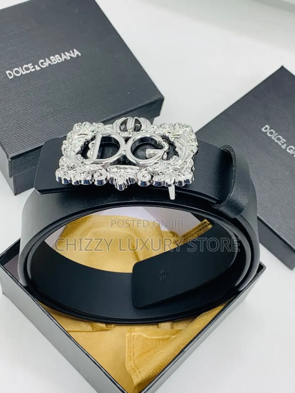 Docle Gabbana Quality Luxury Men Genuine Leather Belt