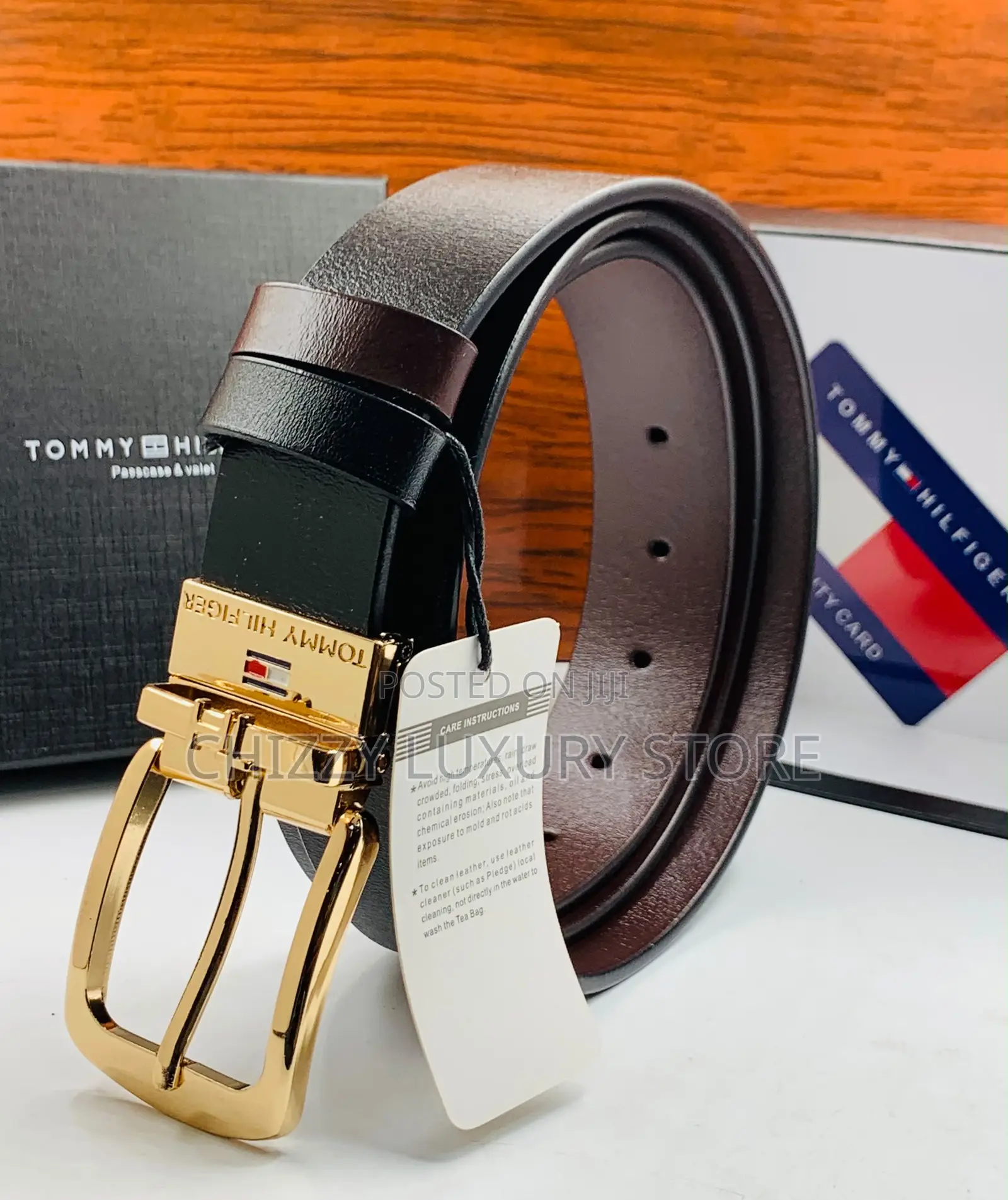 Tommy Hilfiger Quality Luxury Men Genuine Leather Belt