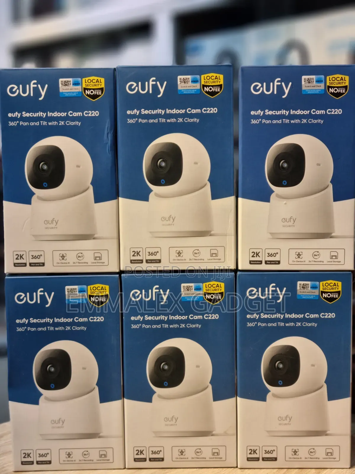 Eufy Security Indoor Cam C220 Features Resolution and 360° Pan
