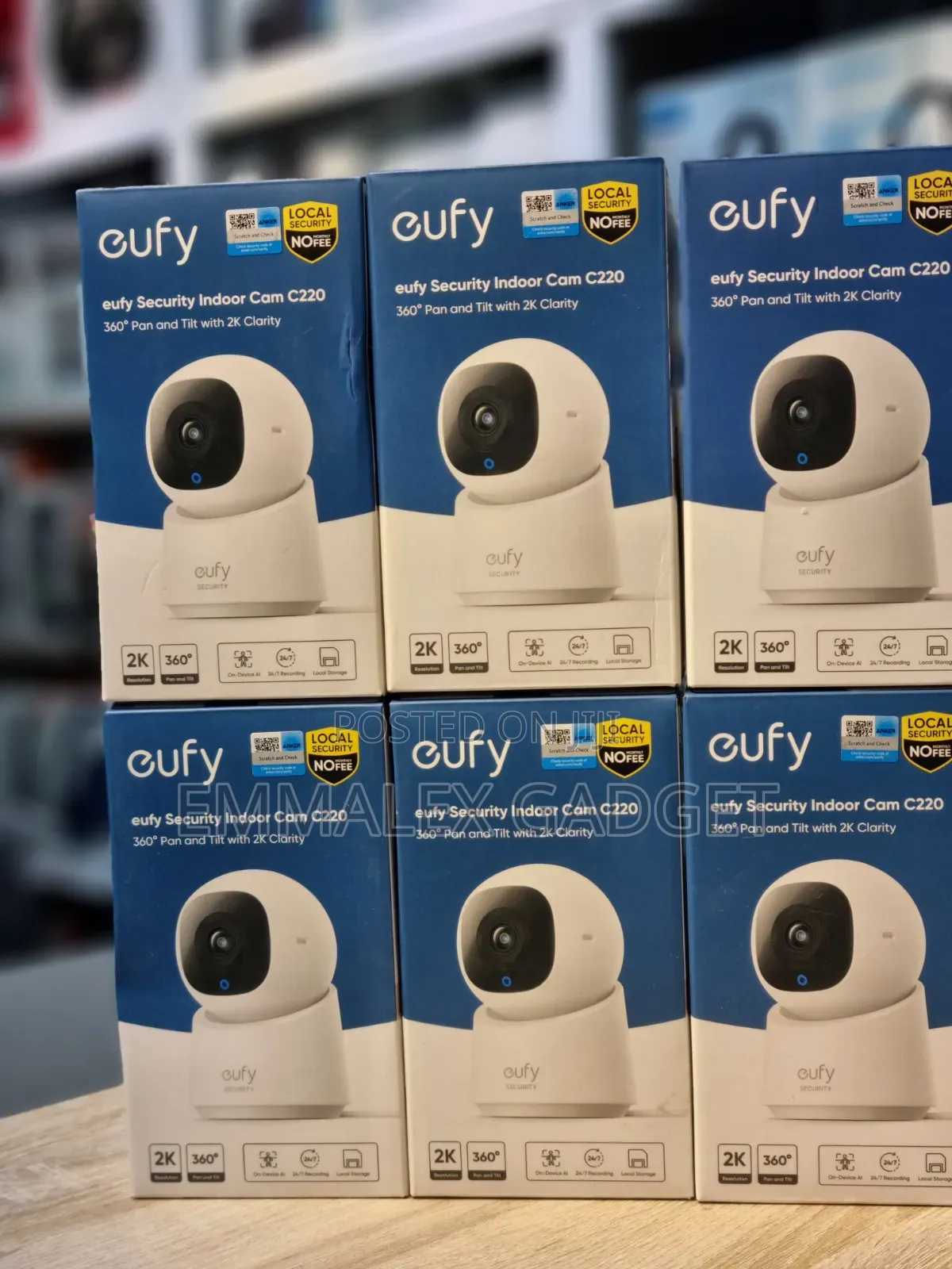 Eufy Security Indoor Cam C220 Features Resolution and 360° Pan