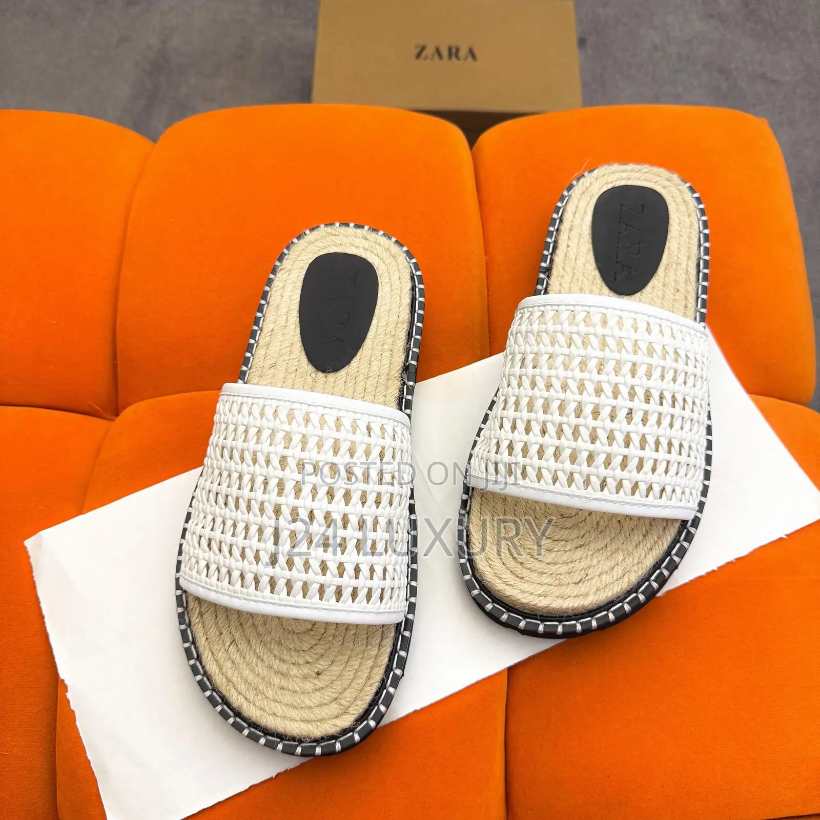 New Zara Espadrille Men Chunky Slide