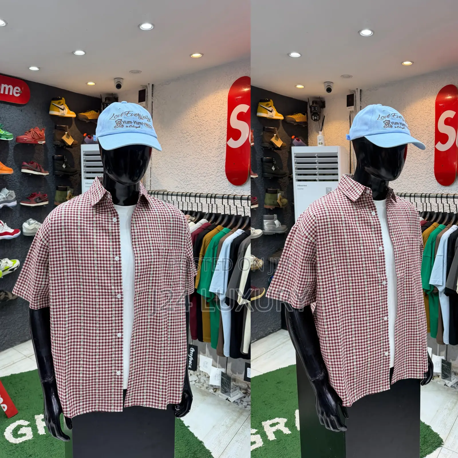 Urban Cropped Checkered Shirt