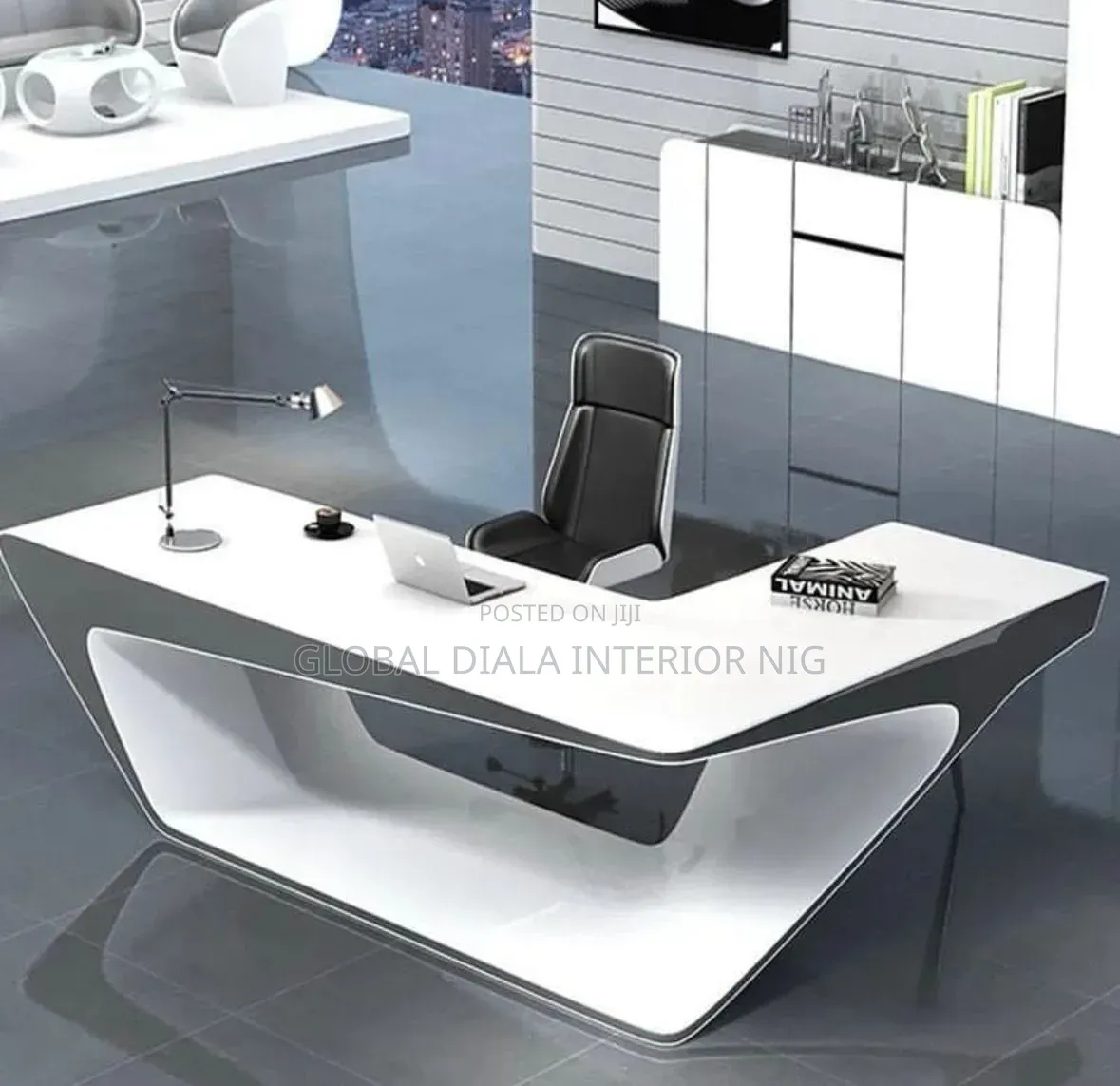 Futuristic Orren Ellis Baran L-Shaped Desk