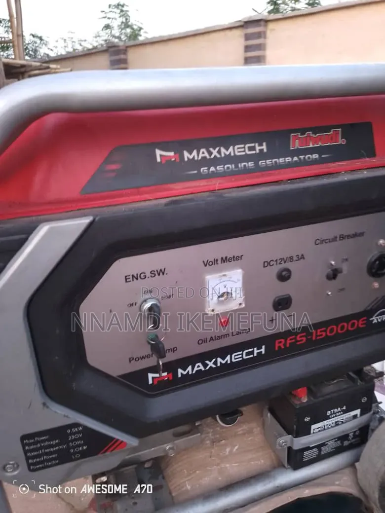 A Brand New 10kva Maxmech 3phase Petrol Generator Is Available