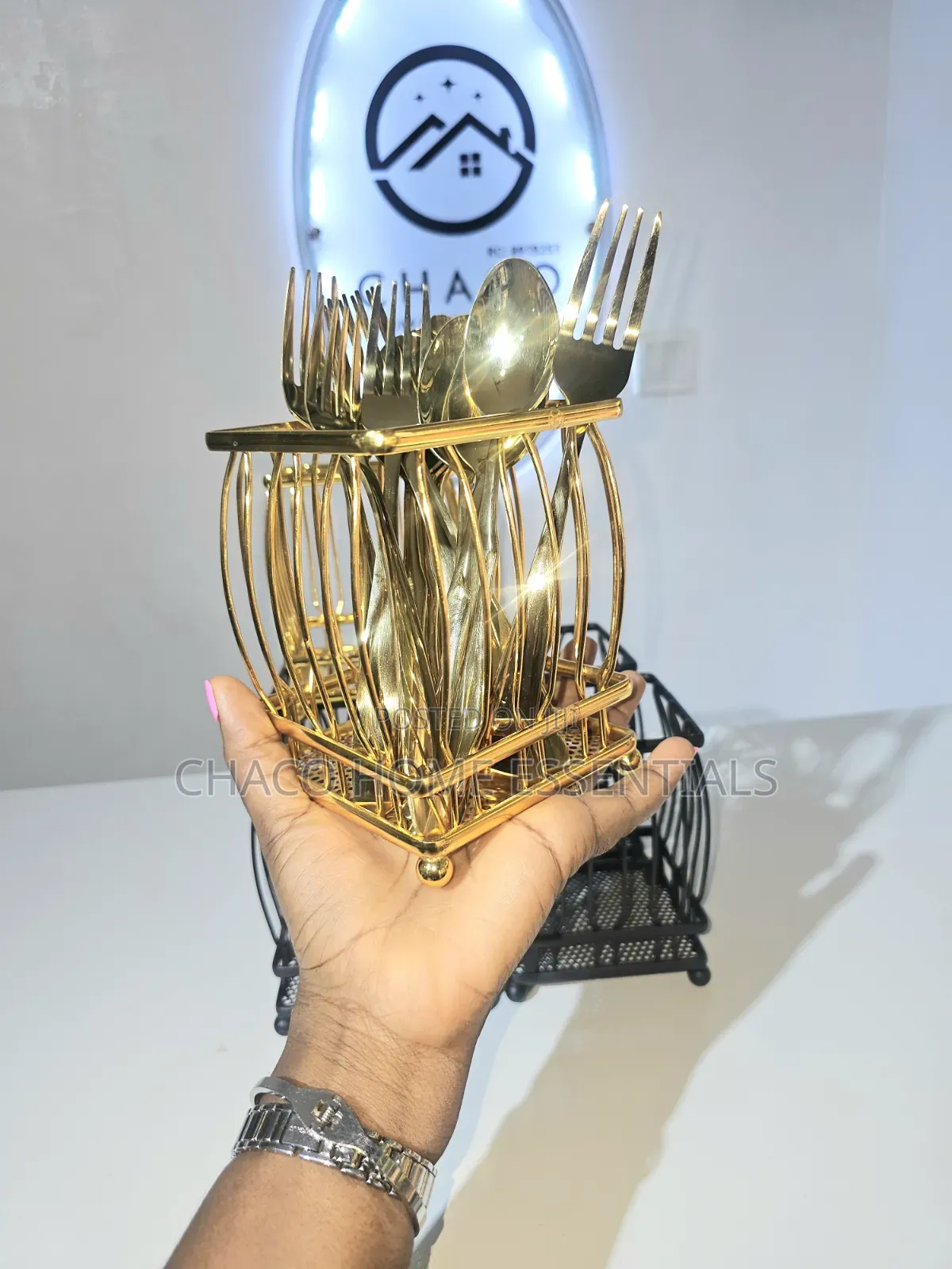 Stainless Steel Cutlery Holder
