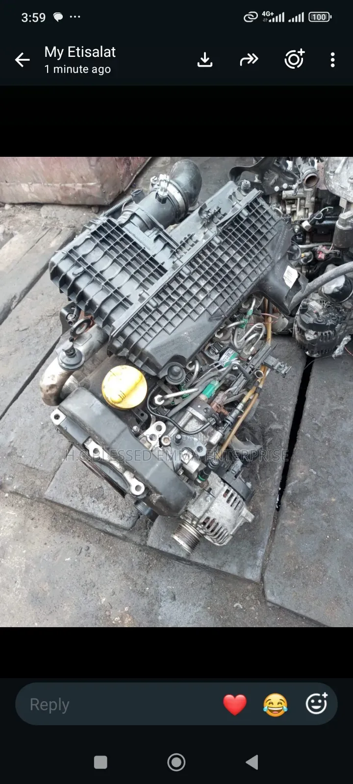 Complete Engine for Renault Logan, Duster, Sandero, Dokka Kango