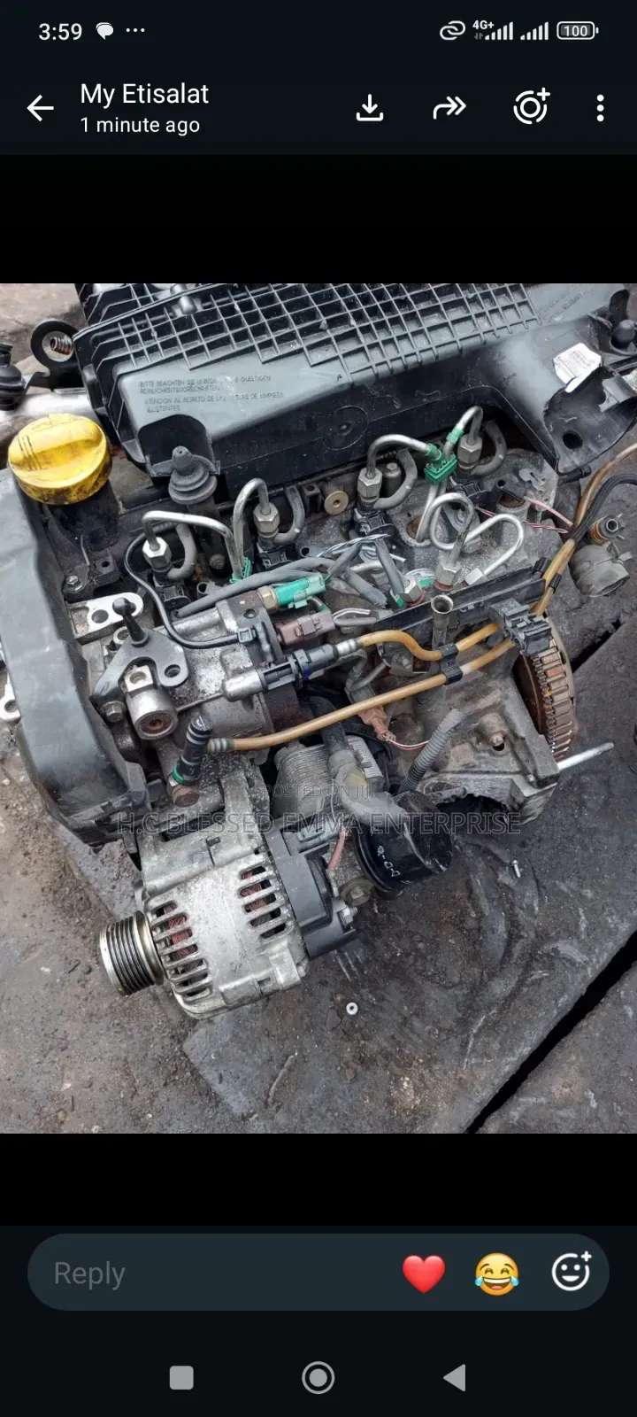 Complete Engine for Renault Logan, Duster, Sandero, Dokka Kango