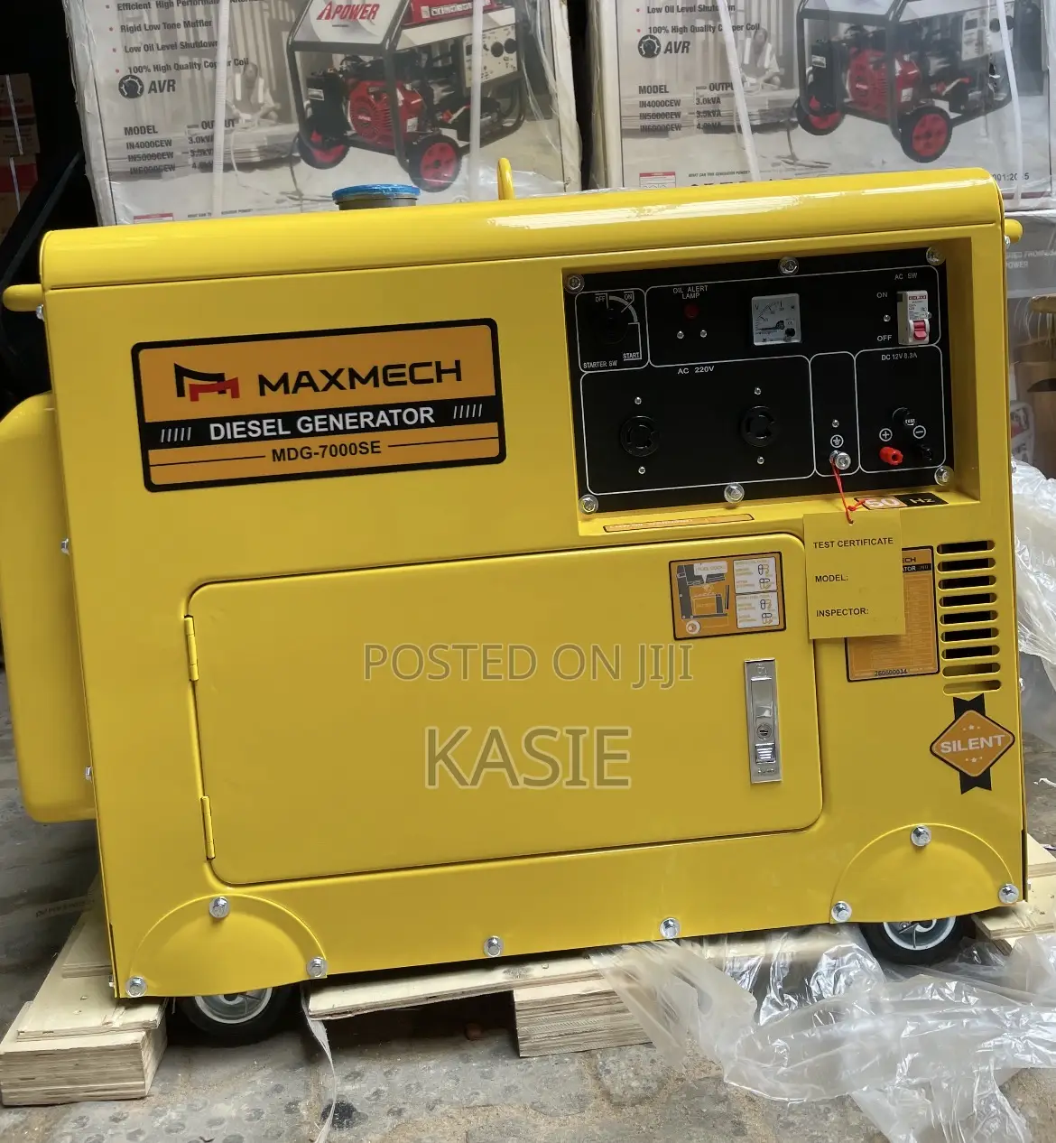 6.5kva Original Maxmech Diesel Soundproofed Silent Generator
