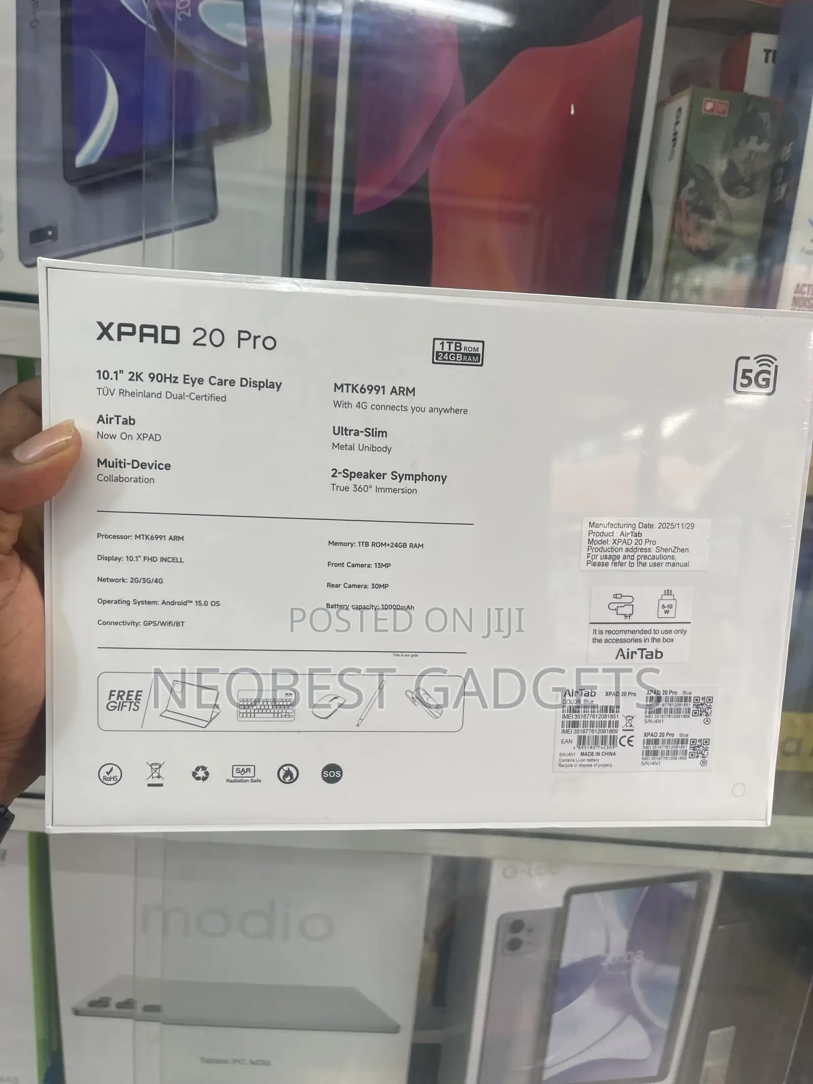 New AirTab XPAD 20 Pro 1 TB Blue