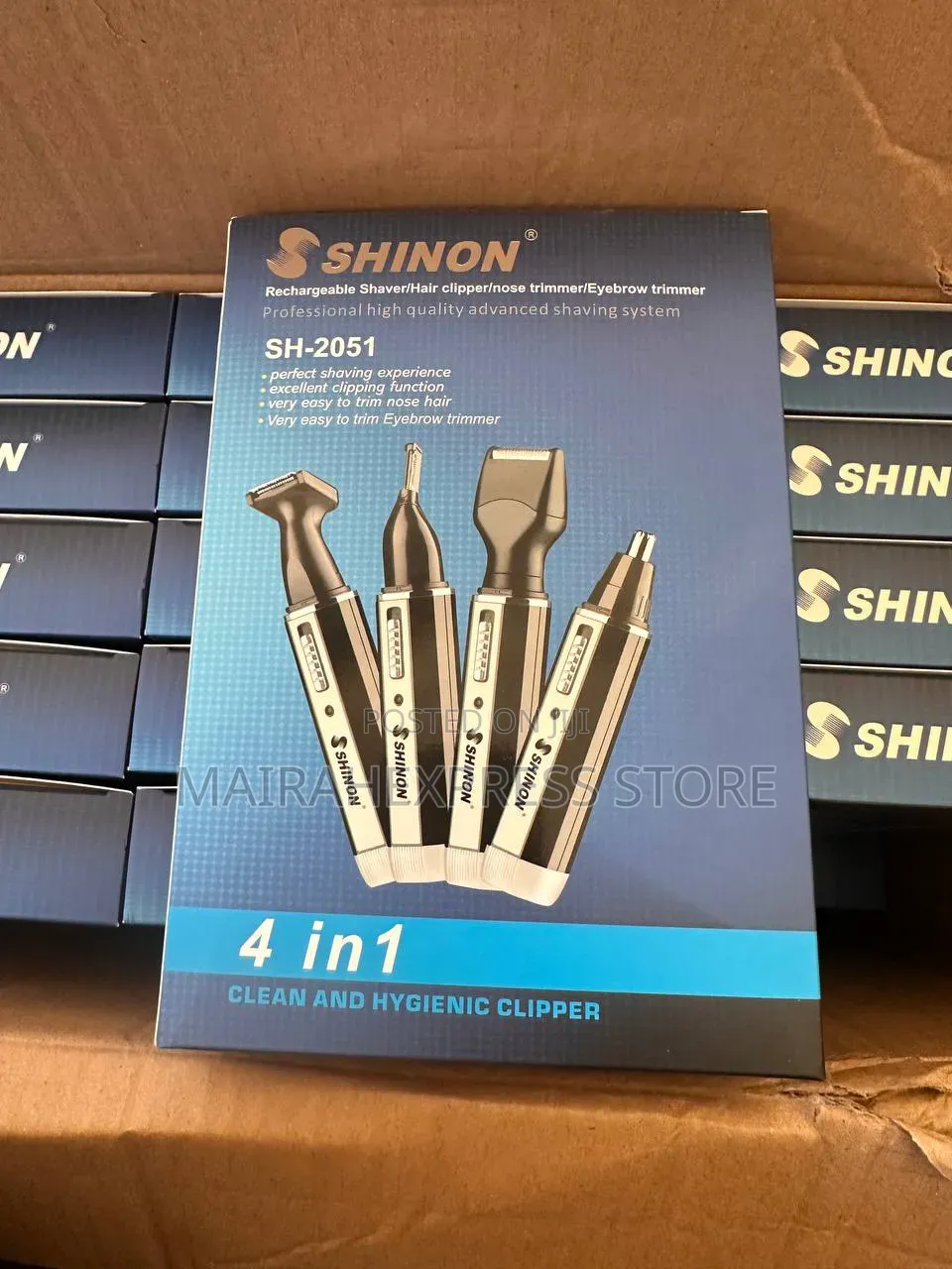 4in1 Rechargeable Shaver, Hair Clipper/Nose Trimmer/Eyebrow Trimmer.