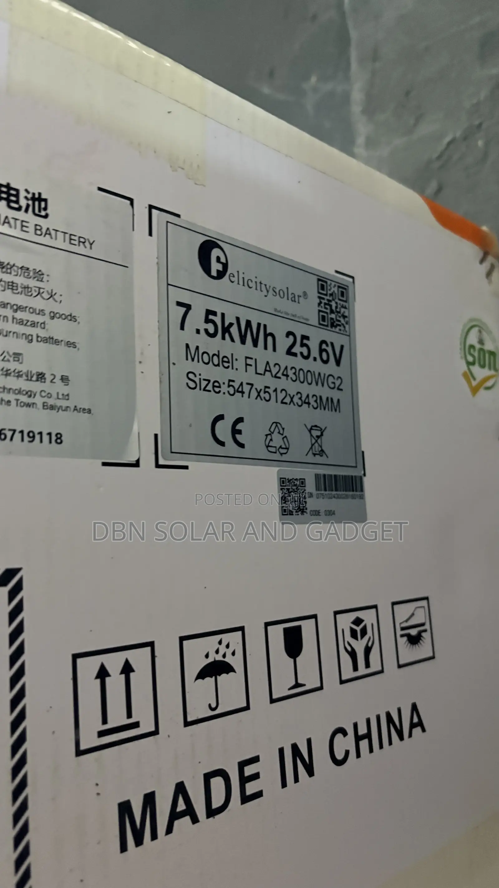 Original 7.5kwh 24v Felicity Solar Lithium Ion Battery Best Quality