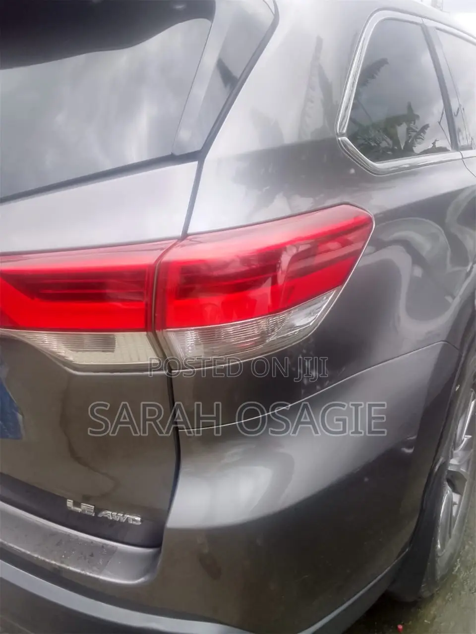 Toyota Highlander LE 4x2 V6 (3.5L 6cyl 8A) 2017 Gray