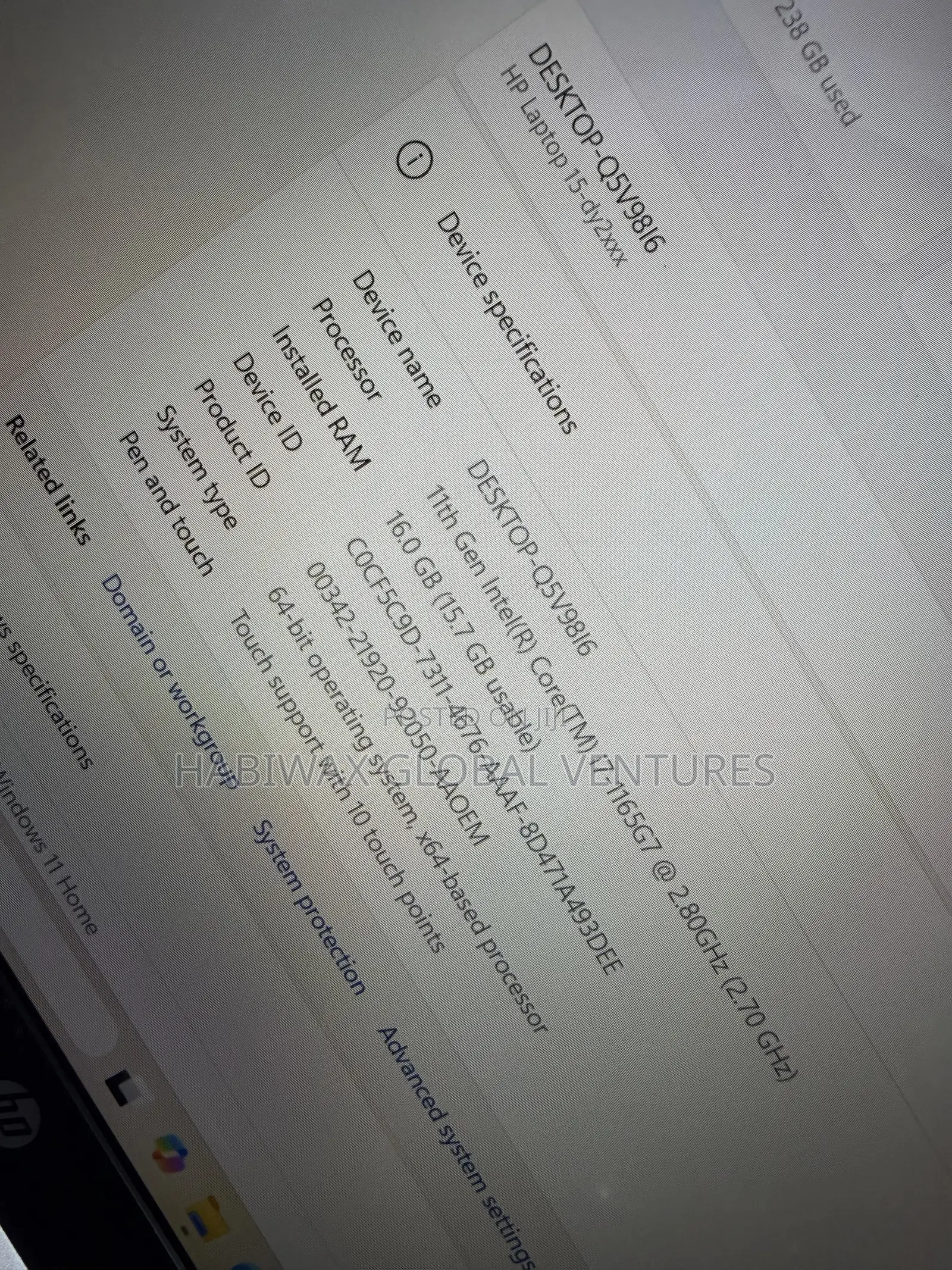 Laptop HP 15 16GB Intel Core i7 SSD 256GB