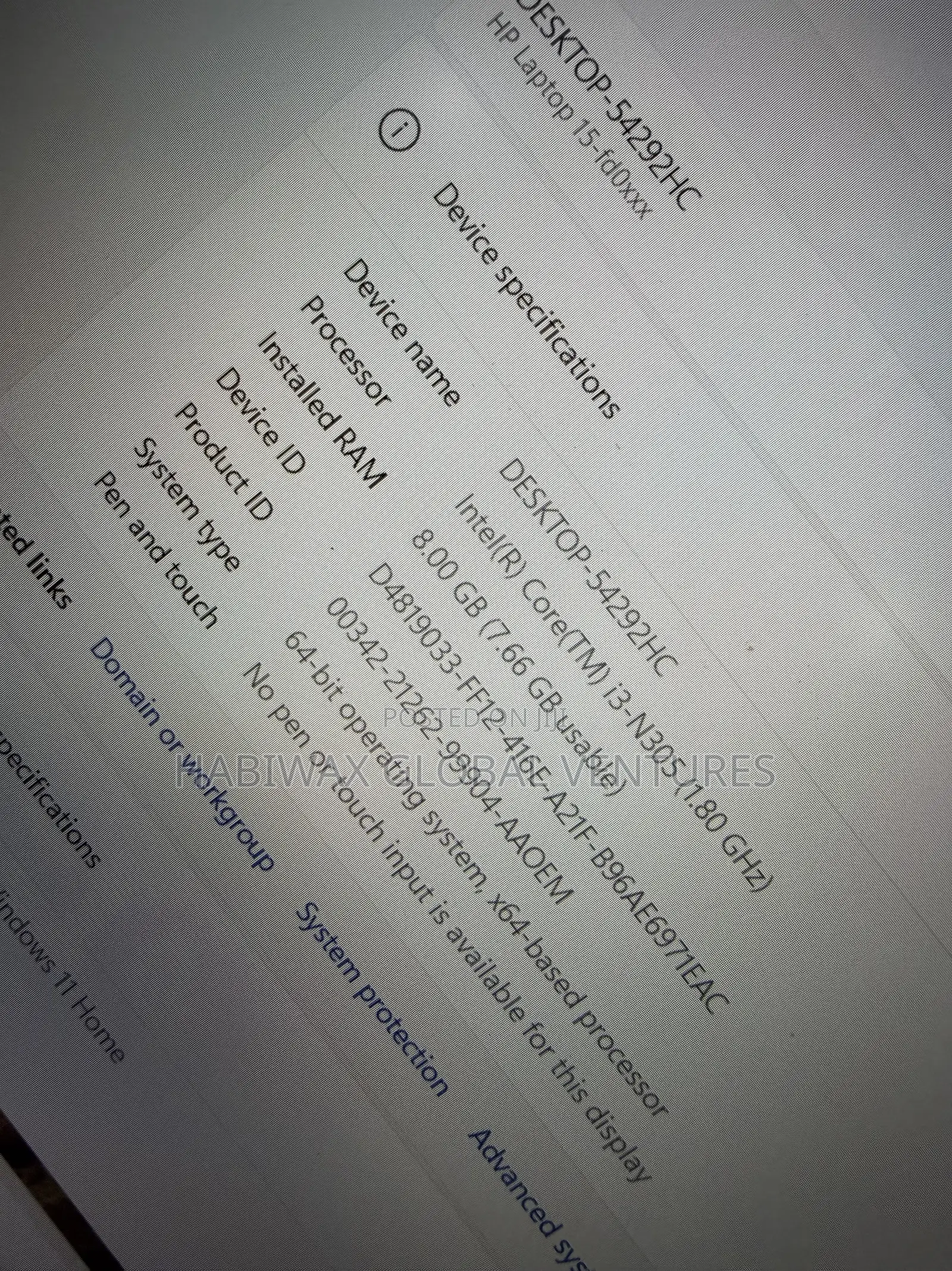 Laptop HP 15 8GB Intel Core i3 SSD 256GB