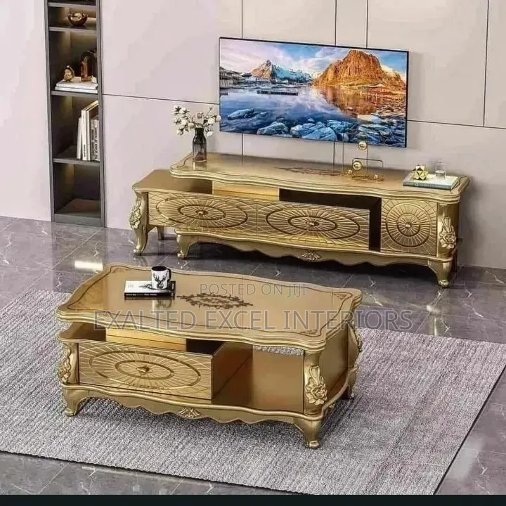 High Quality Luxury TV Stand and Center Table