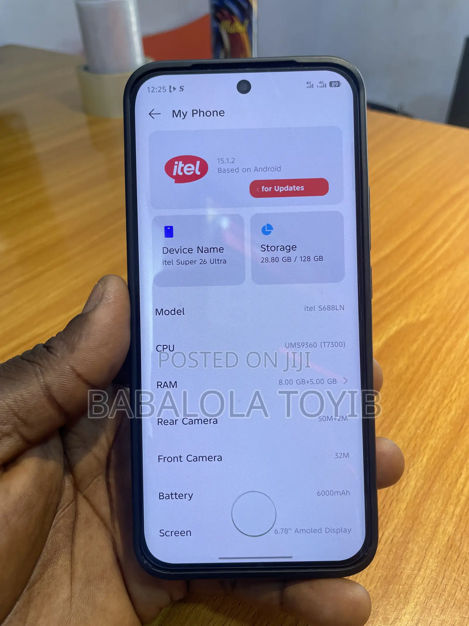 Itel S26 Ultra 128 GB Blue