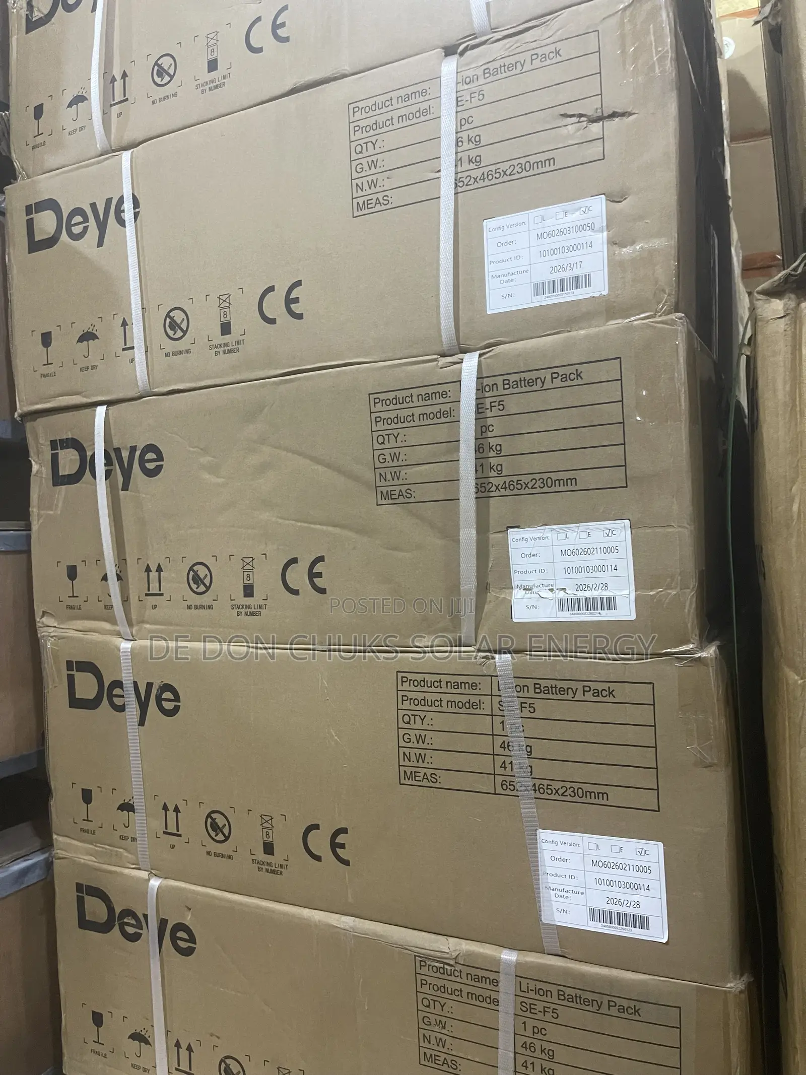5kwh 51.2v Deye Lithium Battery