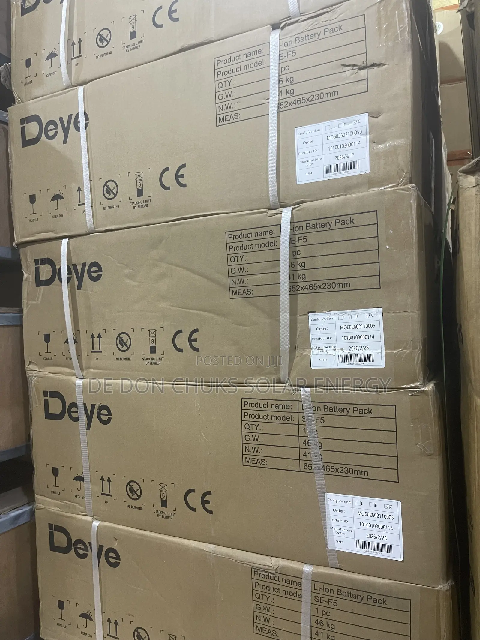 5kwh 51.2v Deye Lithium Battery