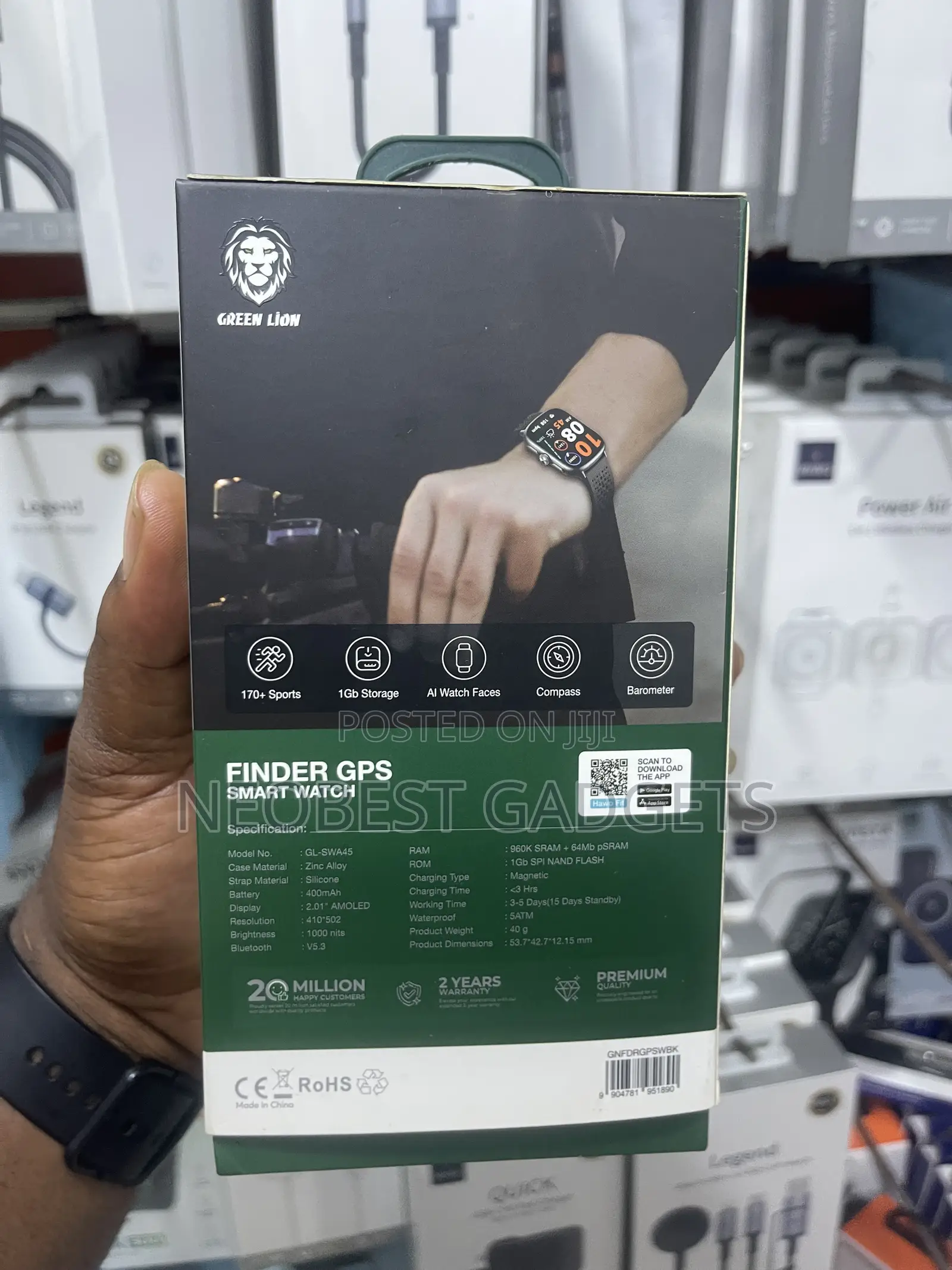 Green Lion Finder GPS Smart Watch