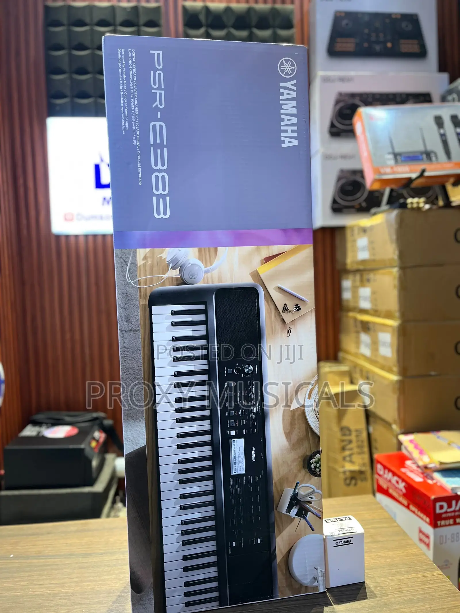 Yamaha PSR-E383 Portable Electronic Keyboard With Adapter