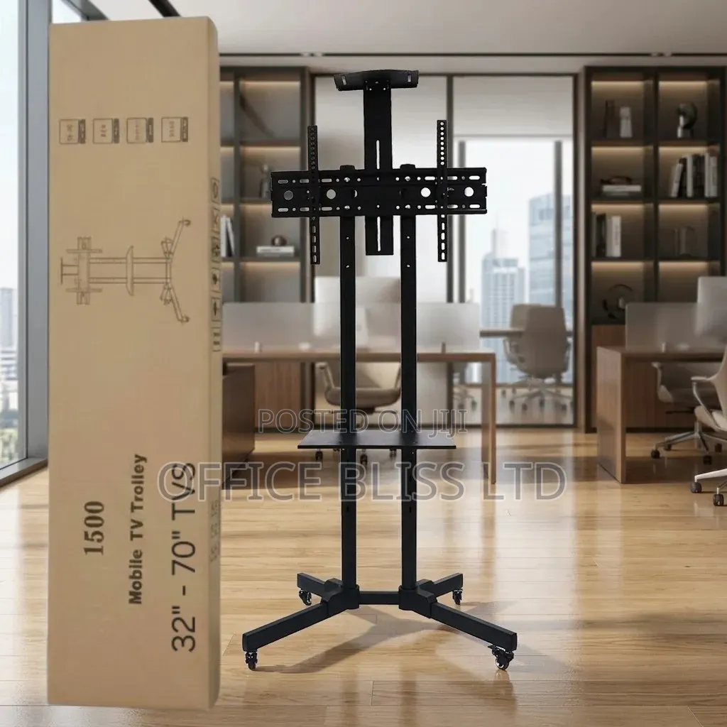Mobile Trolley TV Stand With Wheels ( 32" - 70" ) Compatibility