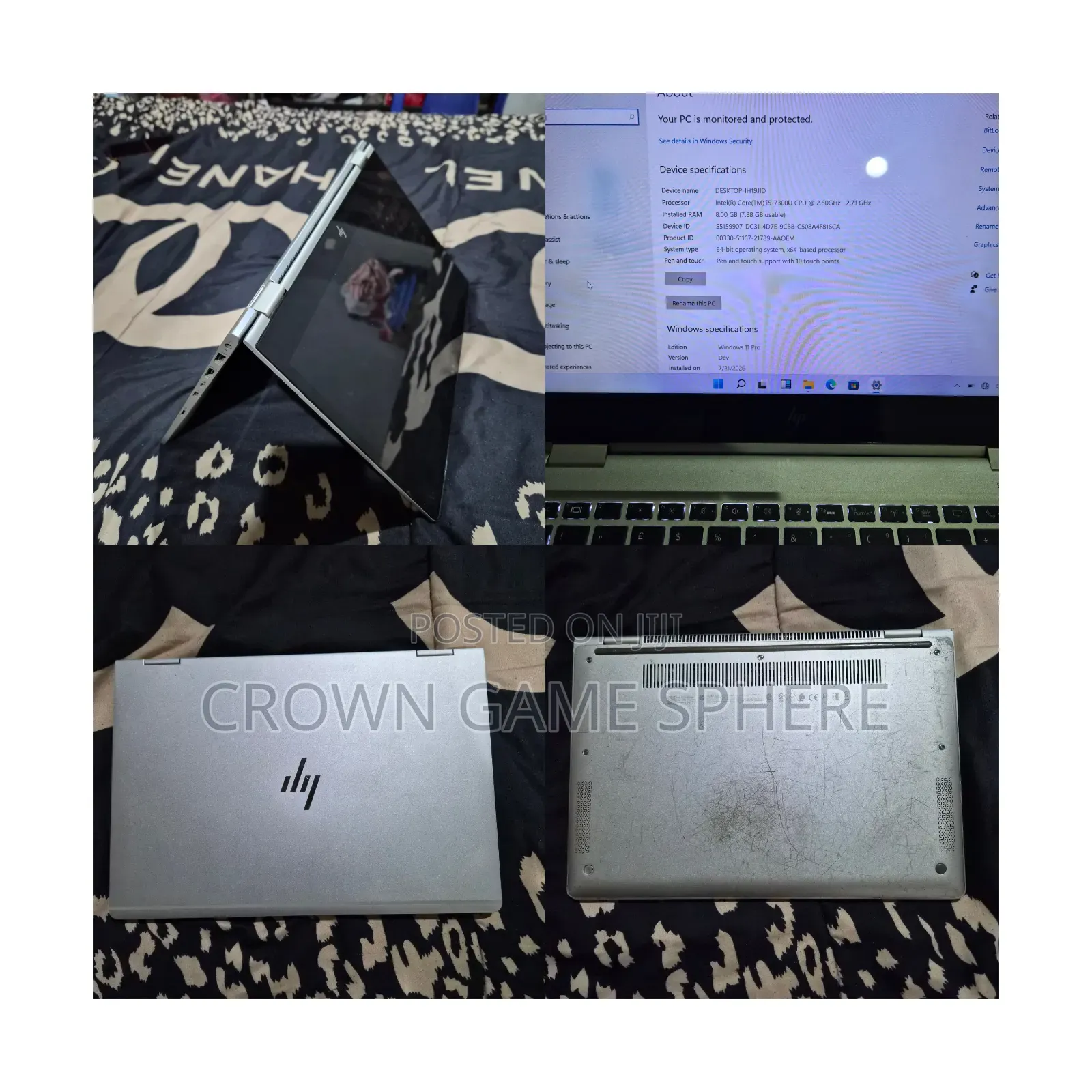 Laptop HP EliteBook x360 1030 G2 8GB Intel Core i5 SSD 256GB