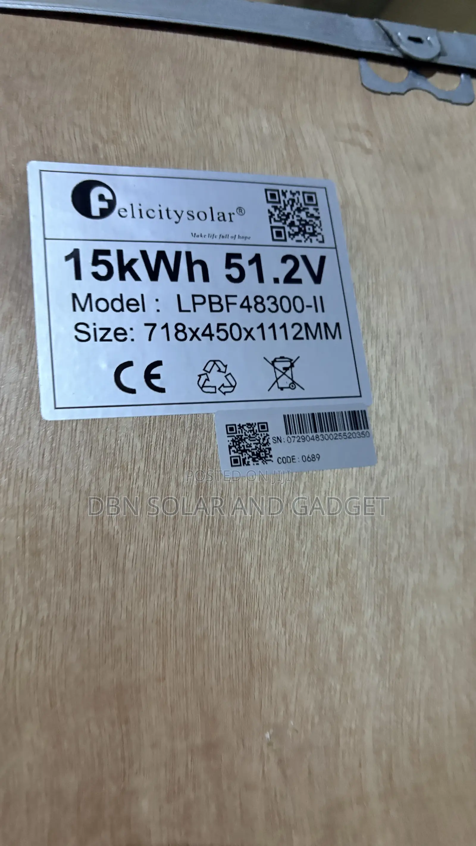 Original Felicity 15kwh 51.2v Lithium Ion Battery Best Quality