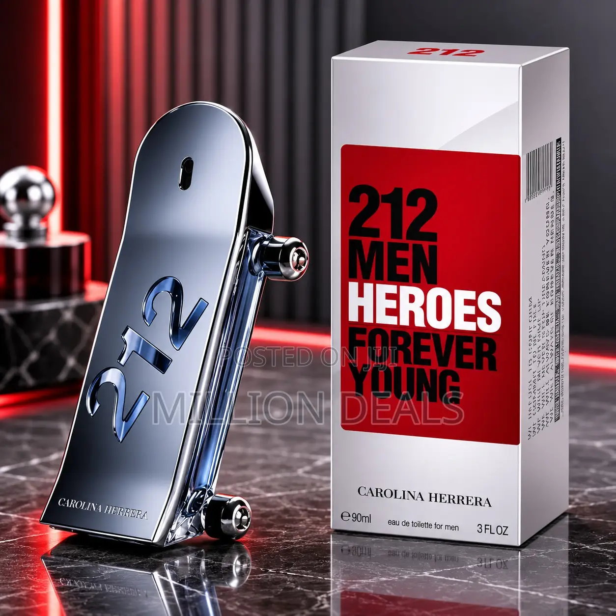 Carolina Herrera 212 Men Heroes Forever Young Eau De Toilette 90ml