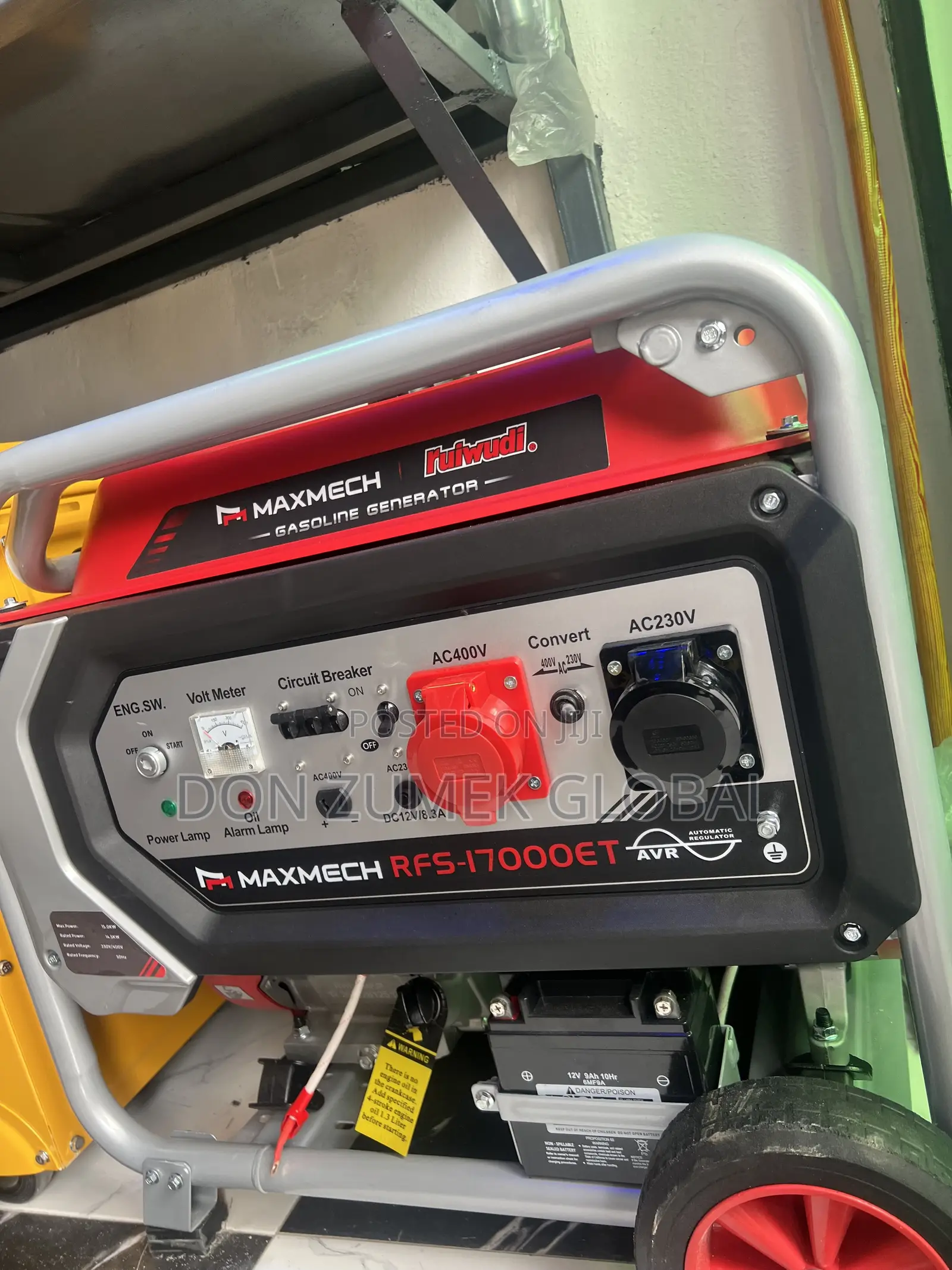 MAXMECH RFS-17000E 3-Phase 15KVA Gasoline Generator