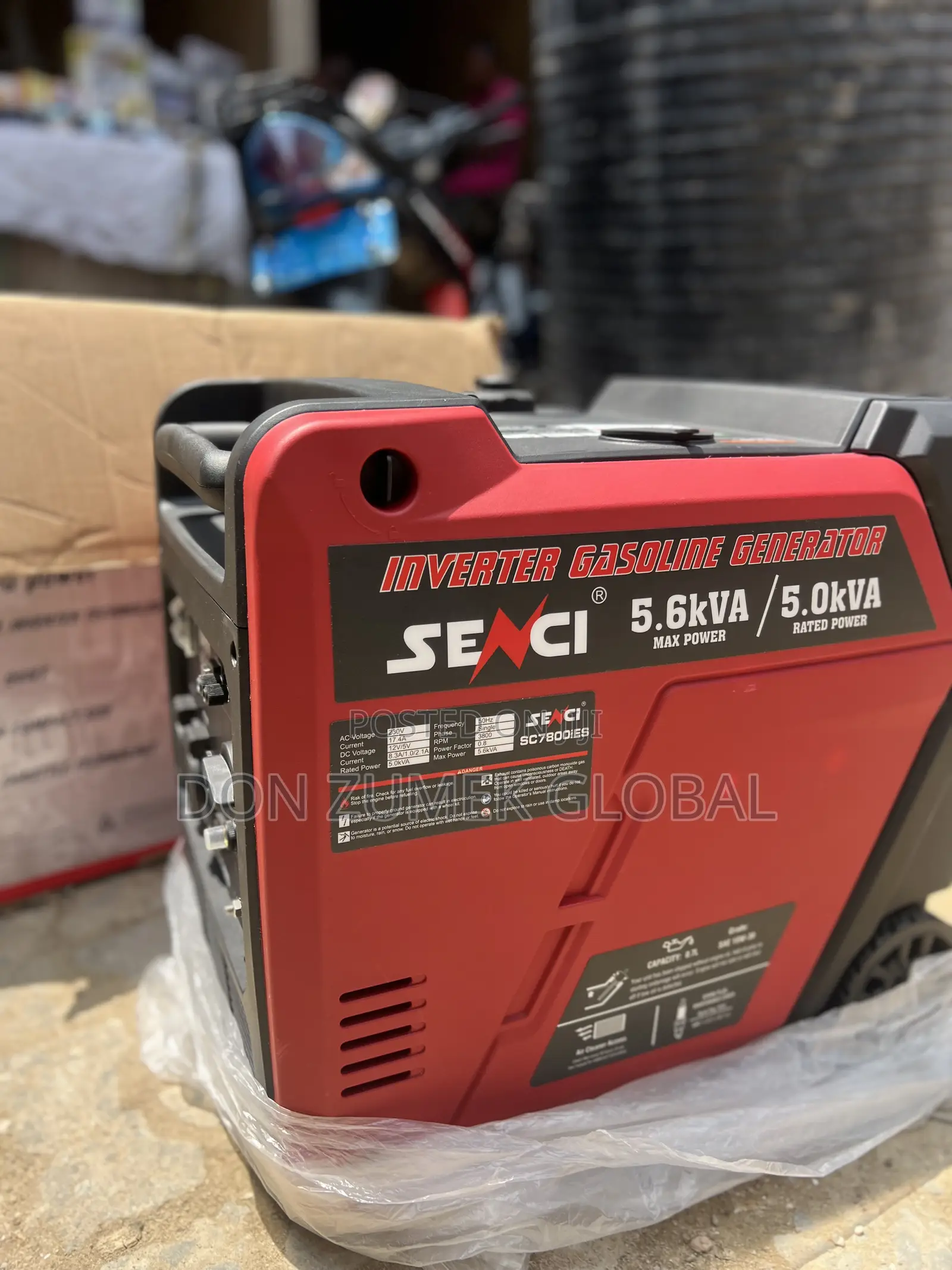 SENCI SC7800iES 5.6KVA Inverter Generator