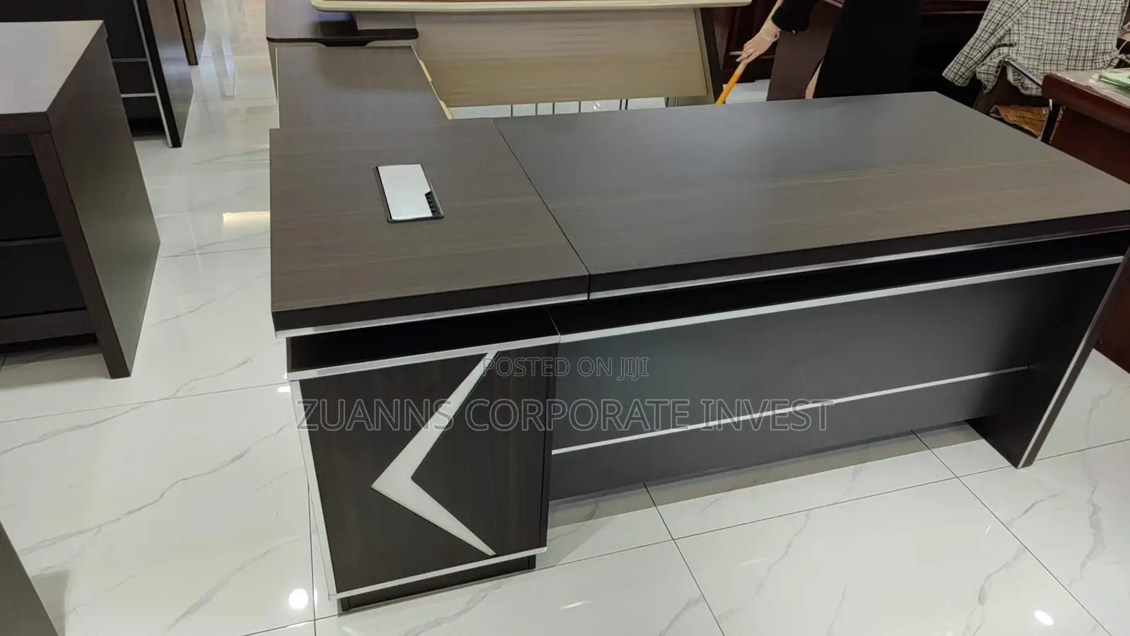 Premium L-Shaped Executive Office Desk 1600mm