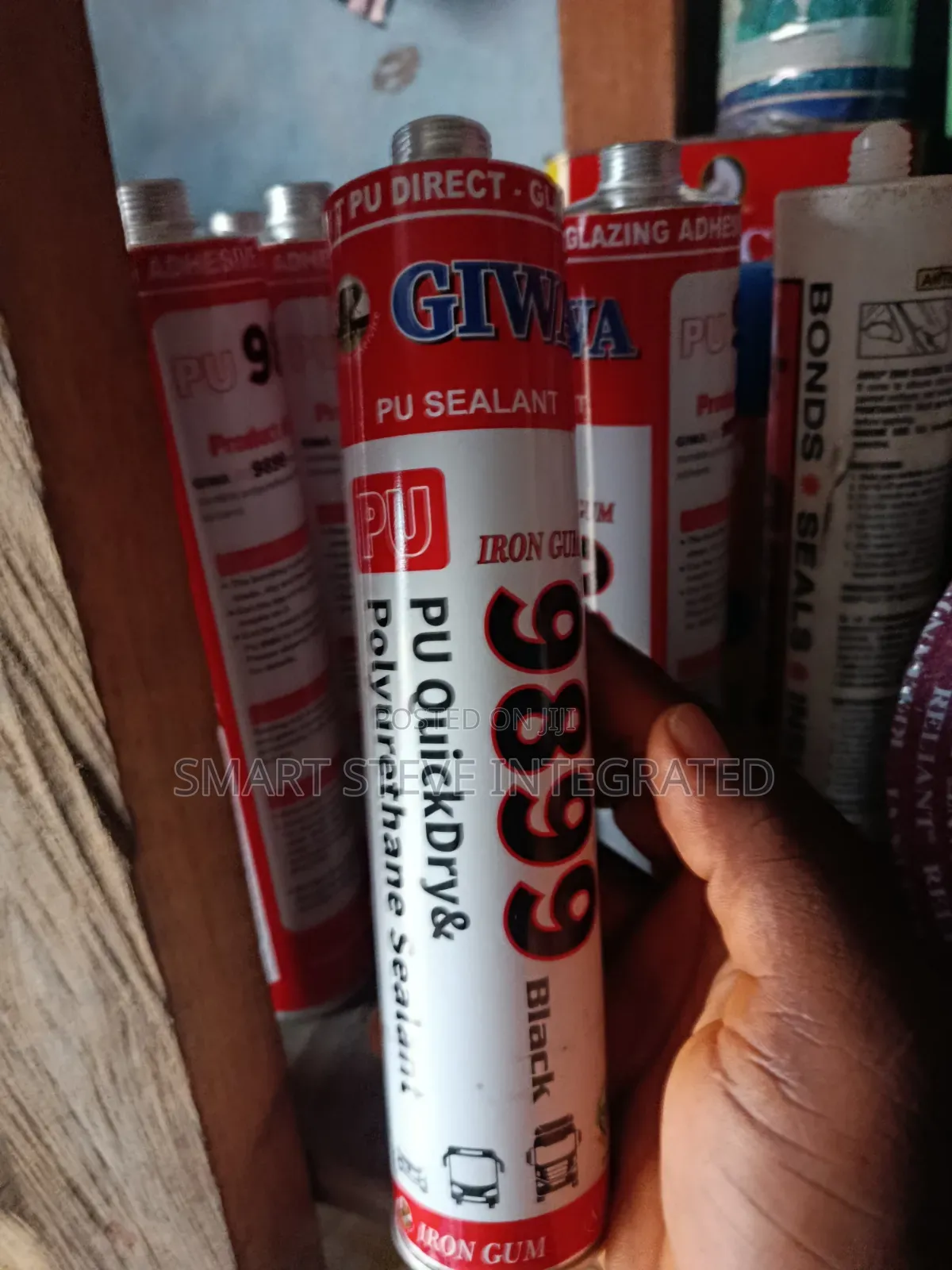 GIWA Brand PU Quickdrive Sealant Tubes, Specifically the "Iron Gum"