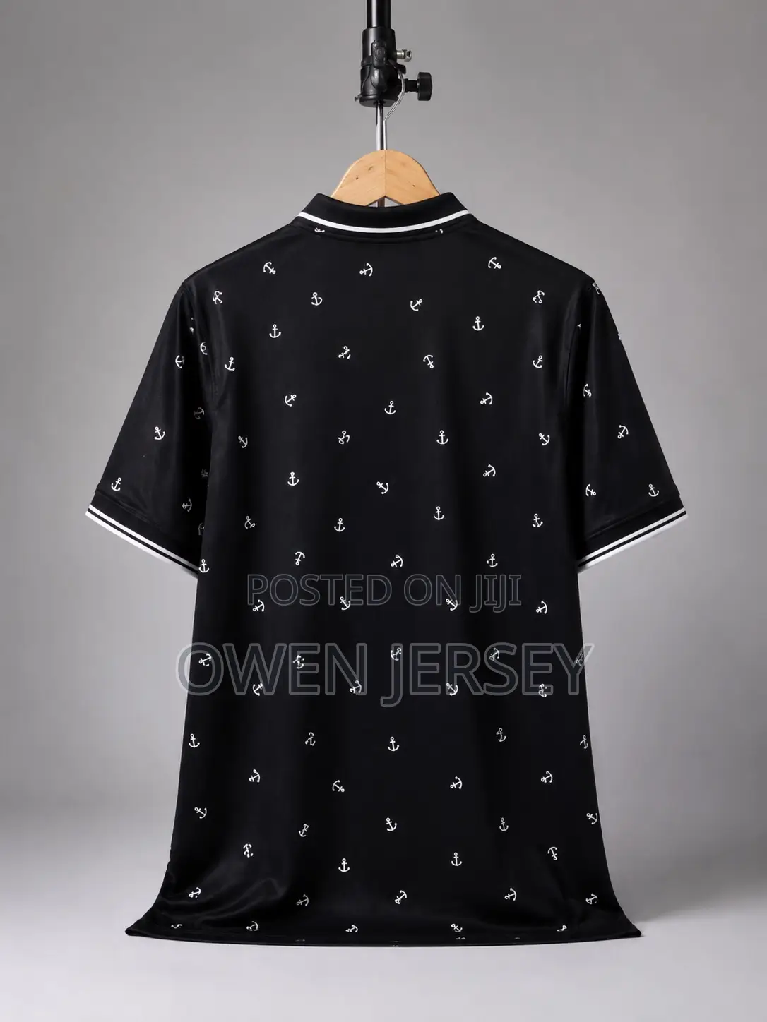England Black Anchor Polo Jersey – Premium Fan Edition