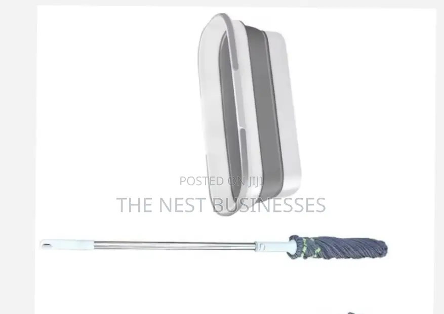 Self Squeeze Mop With Collapsible Bucket