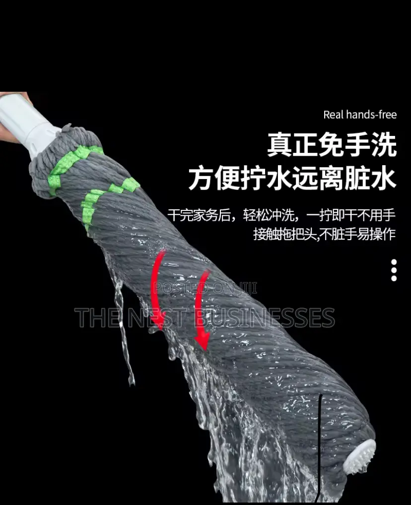 Self Squeeze Mop With Collapsible Bucket