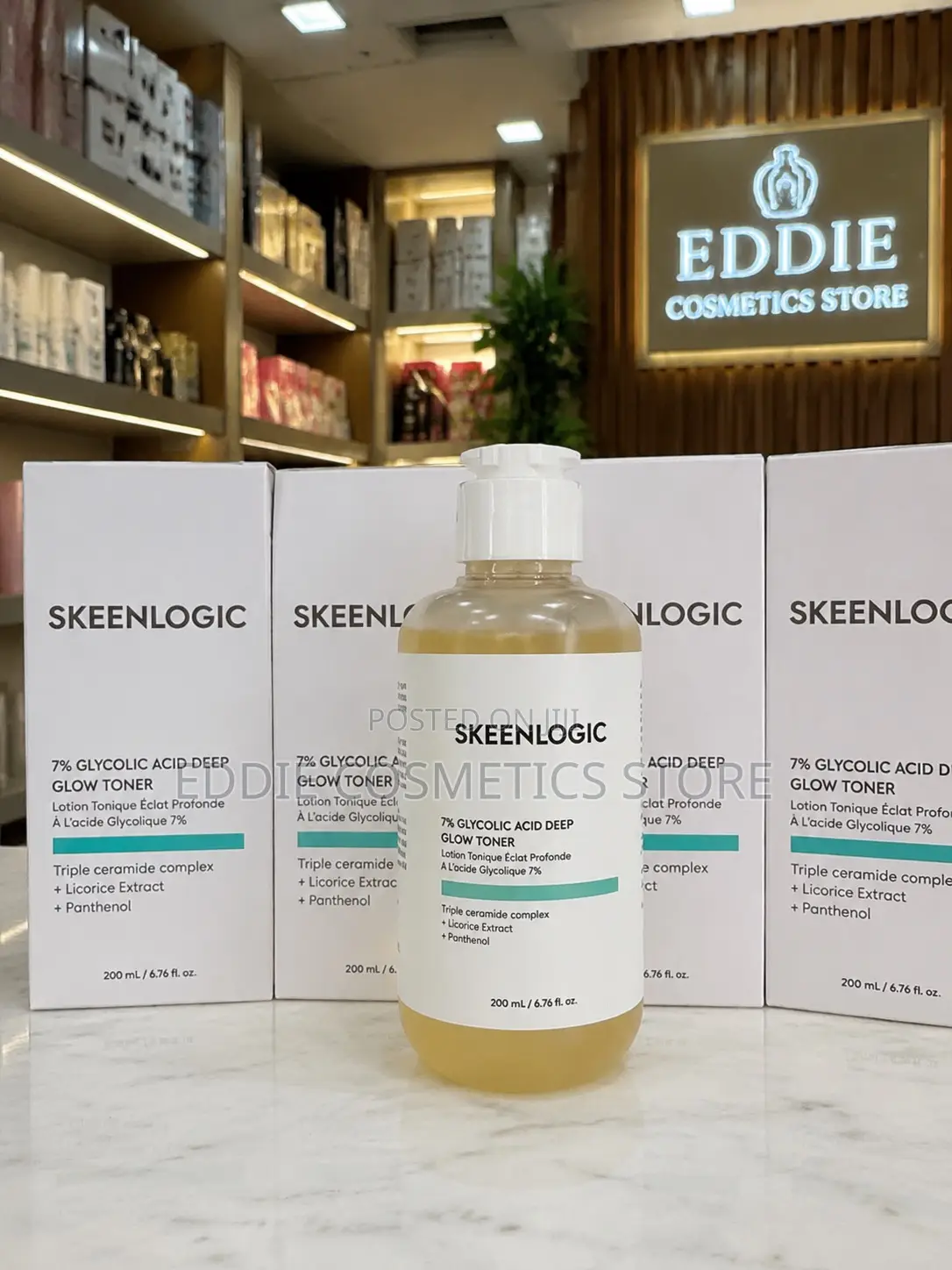 SKEENLOGIC 2% BHA 7% Glycolic Acid Exfoliating Toner 200ml