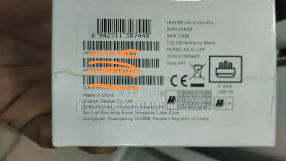 New Huawei Pura 90 Pro 256 GB Black