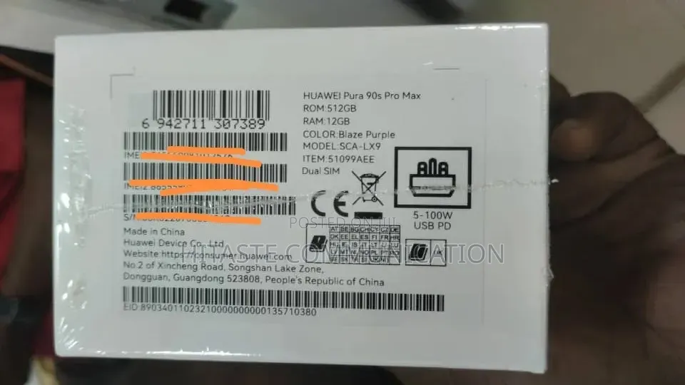 New Huawei Pura 90 Pro Max 512 GB Purple