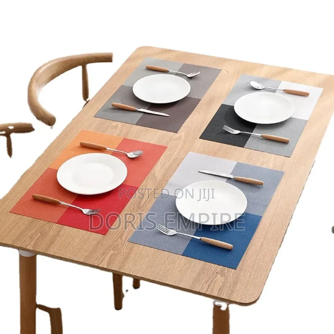 Quality 6pcs Woven PVC Place Mat, for Hotels, Restaurant Home Use