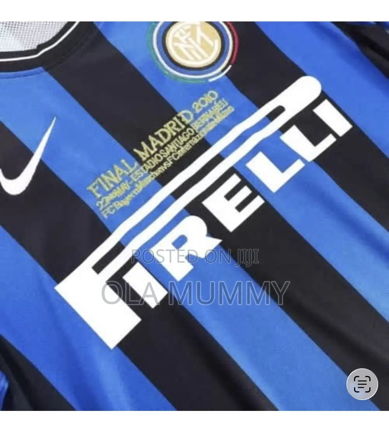 Inter Milan 2010 Champions League Final Retro Home Jersey
