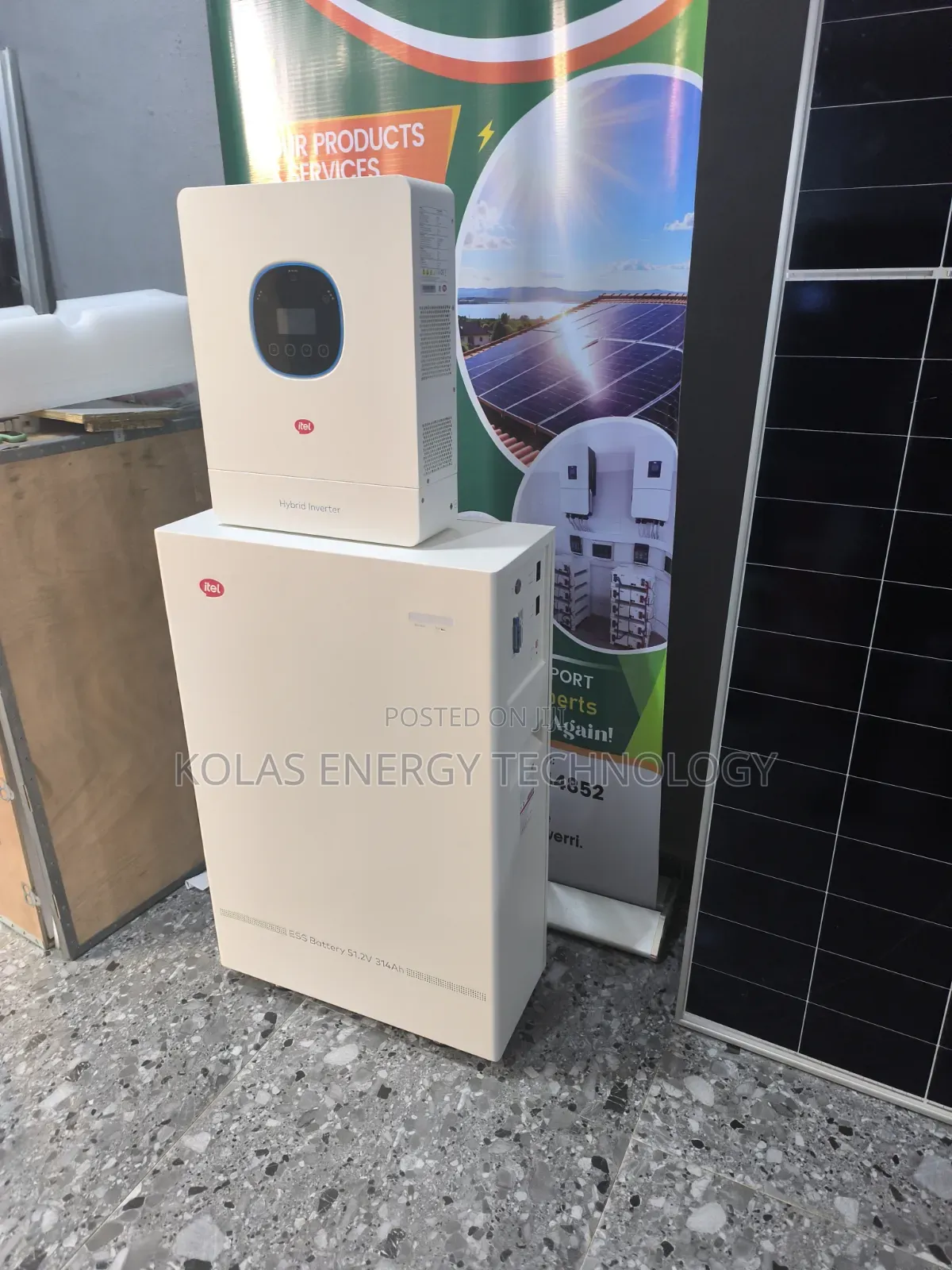 Itel 16kwh Lithium Battery + 6kw Inverter Solar System