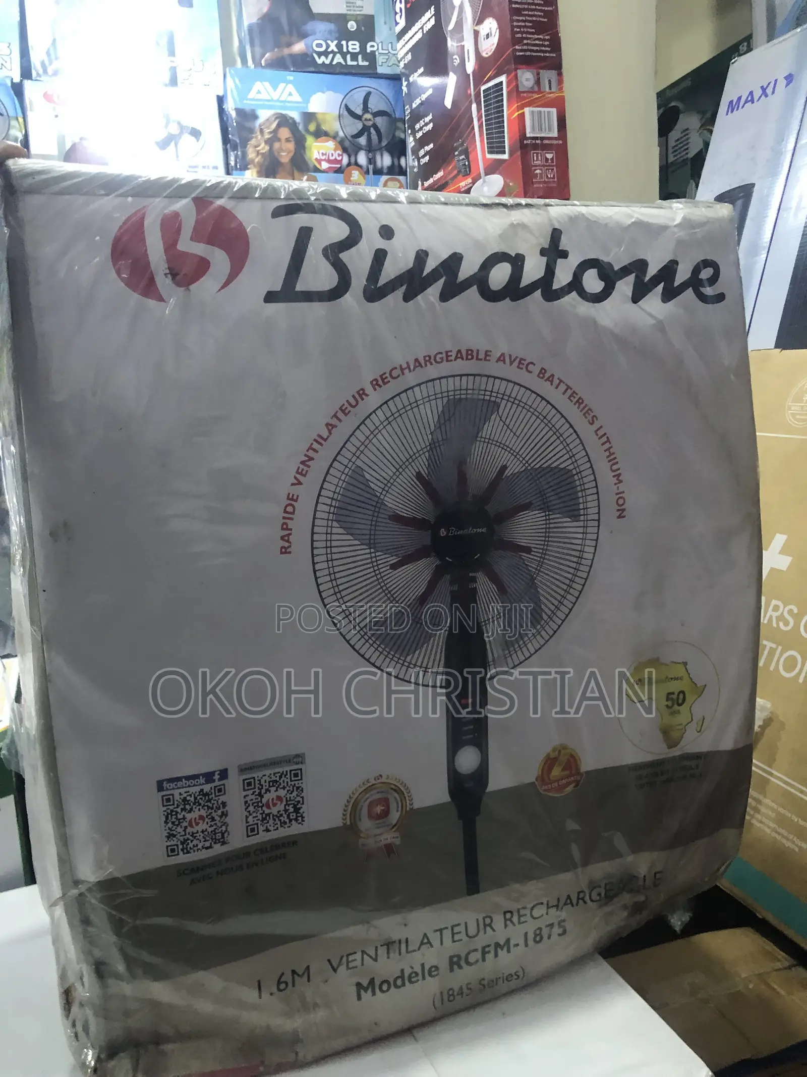 Binatone 18” Rechargeable Fan